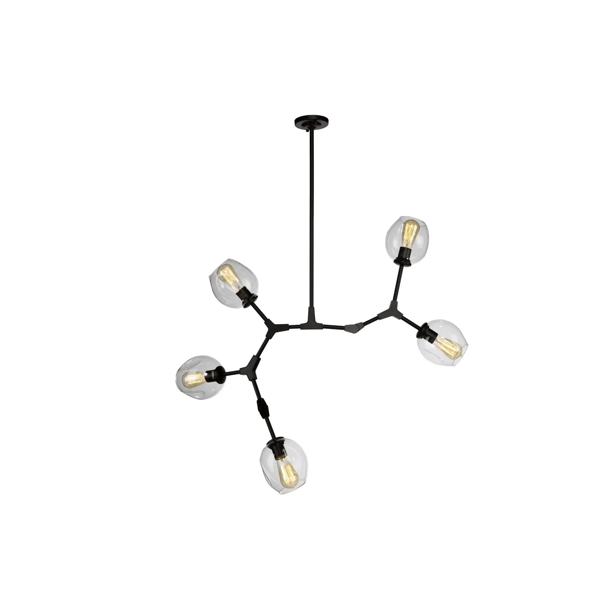 ORGANIC FIVE LIGHT CHANDELIER