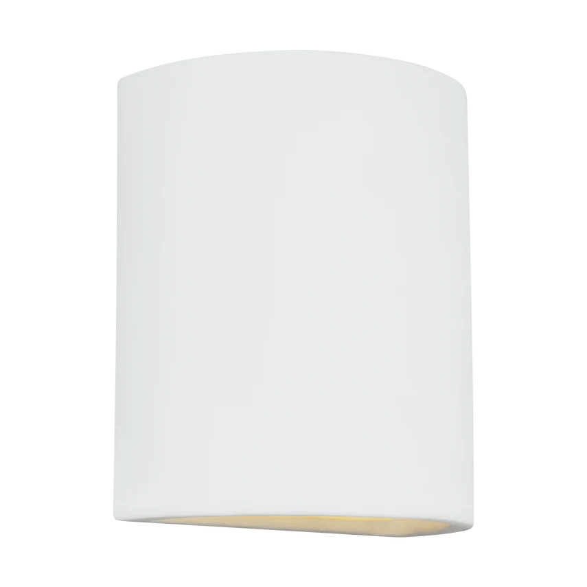 PAINTABLE CERAMIC OUTDOOR WALL LANTERN