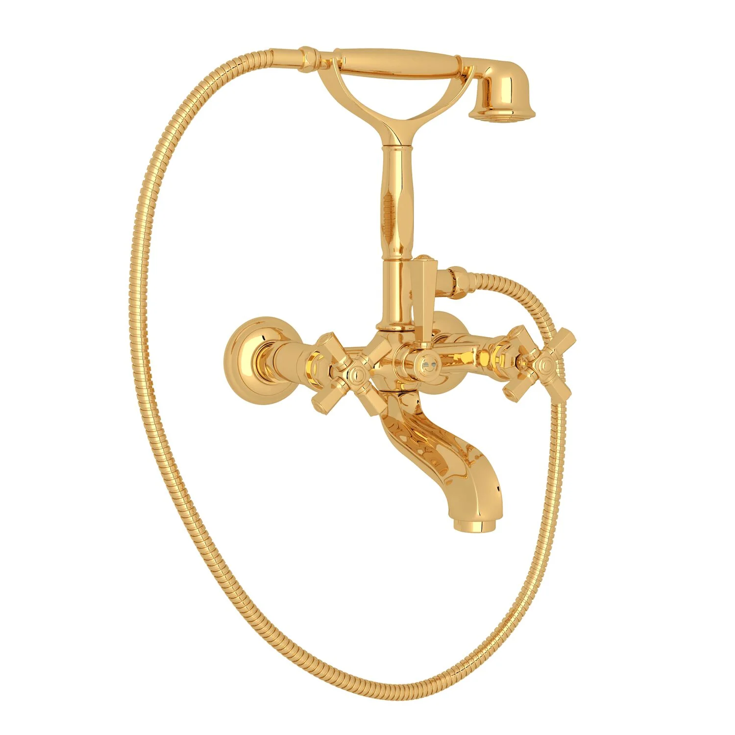 PALLADIAN® EXPOSED WALL MOUNT TUB FILLER (CROSS HANDLE) - Image 2