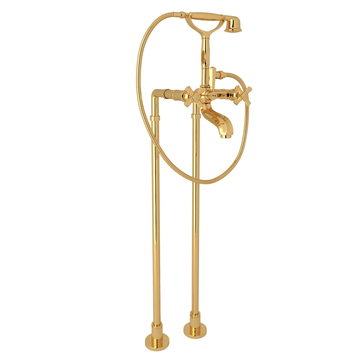 PALLADIAN® FLOOR MOUNT TUB FILLER (CROSS HANDLE) - Image 2