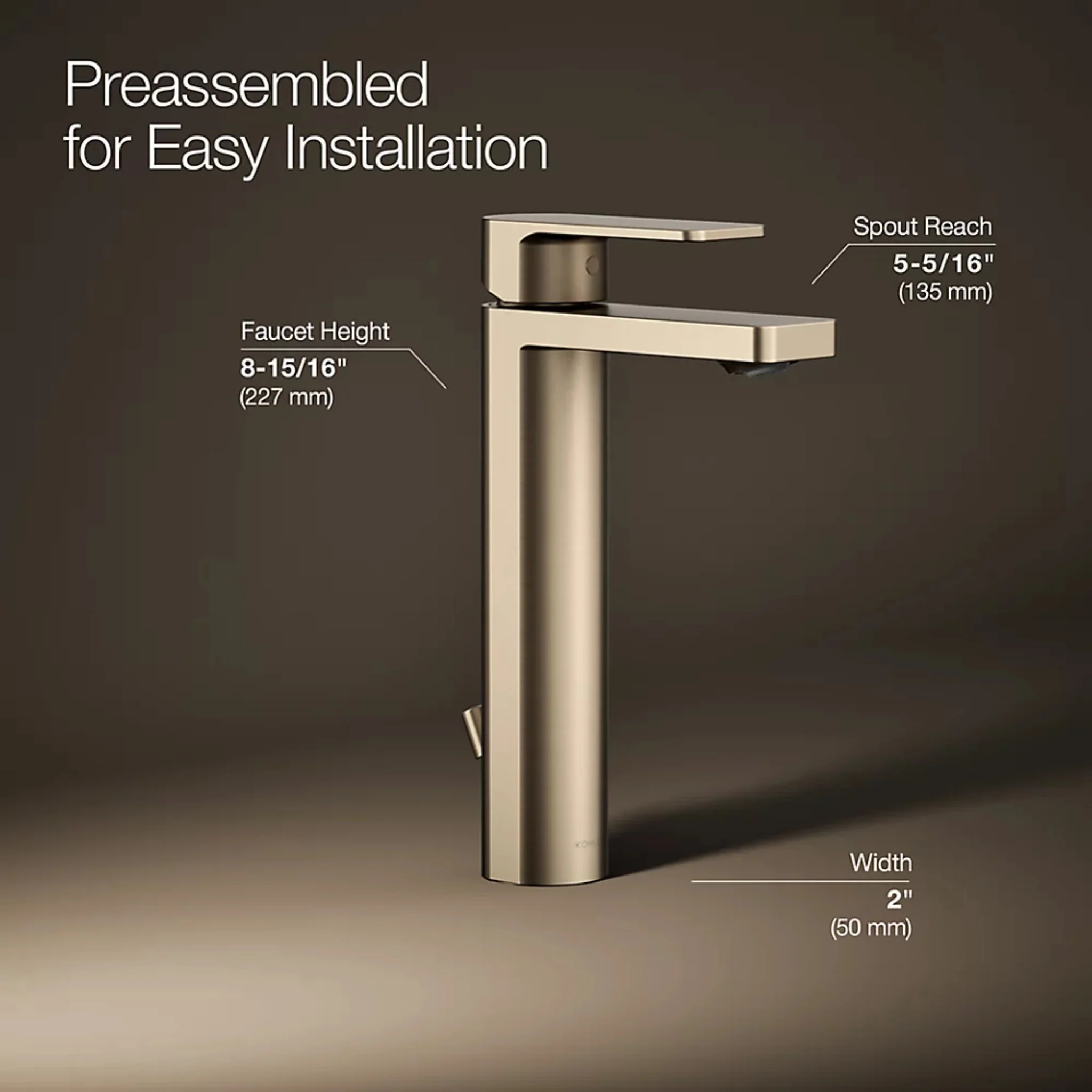 PARALLEL TALL SINGLE-HANDLE BATHROOM SINK FAUCET - Image 21