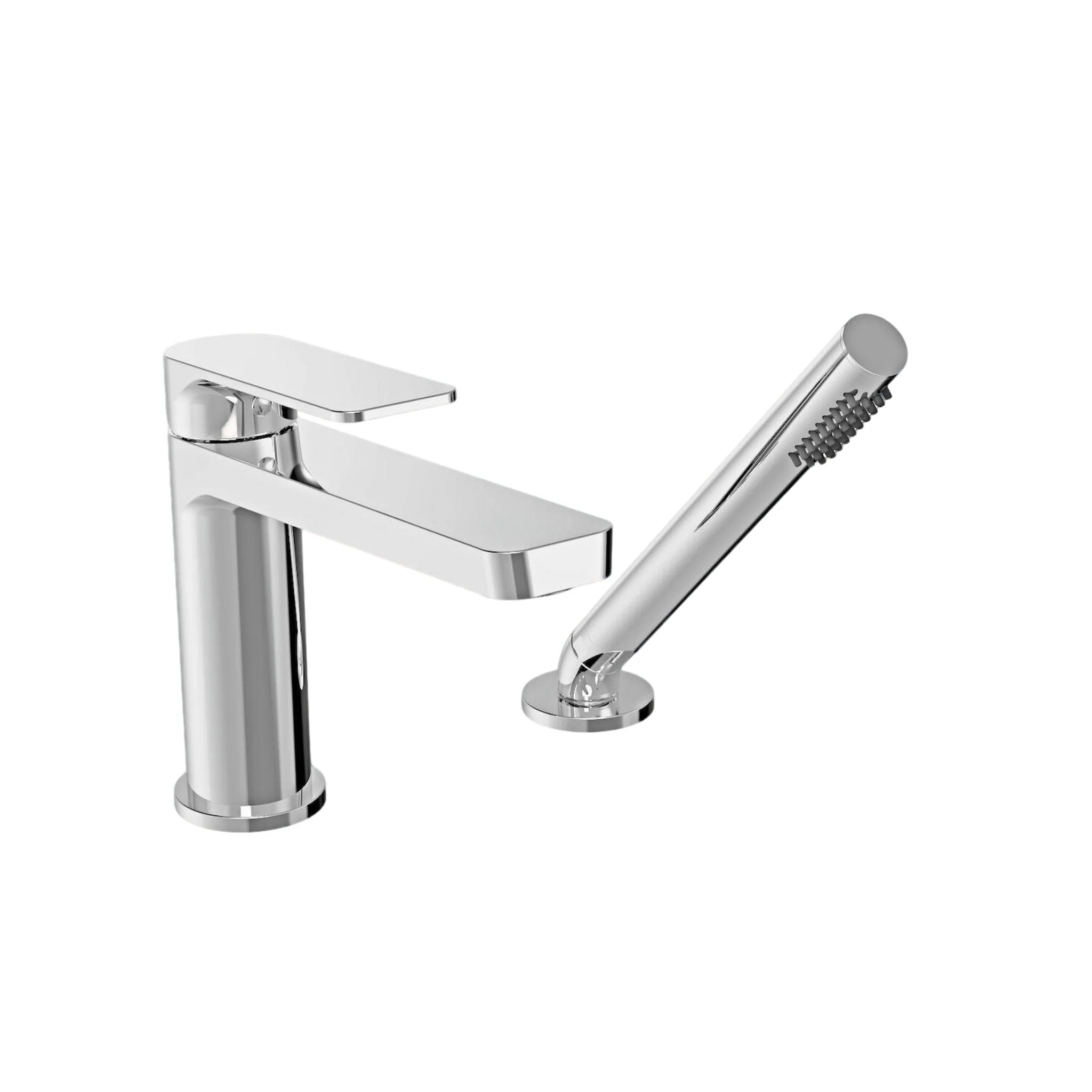 PETITE B04 2-PIECE DECK MOUNT TUB FILLER WITH HAND SHOWER - Image 2