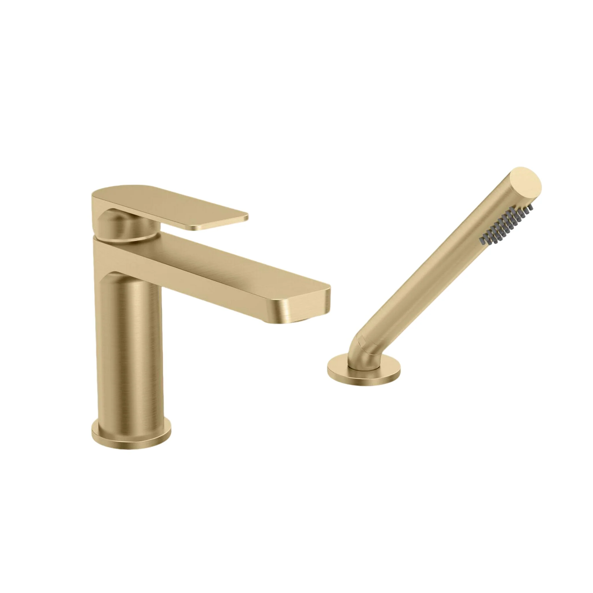 PETITE B04 2-PIECE DECK MOUNT TUB FILLER WITH HAND SHOWER - Image 3