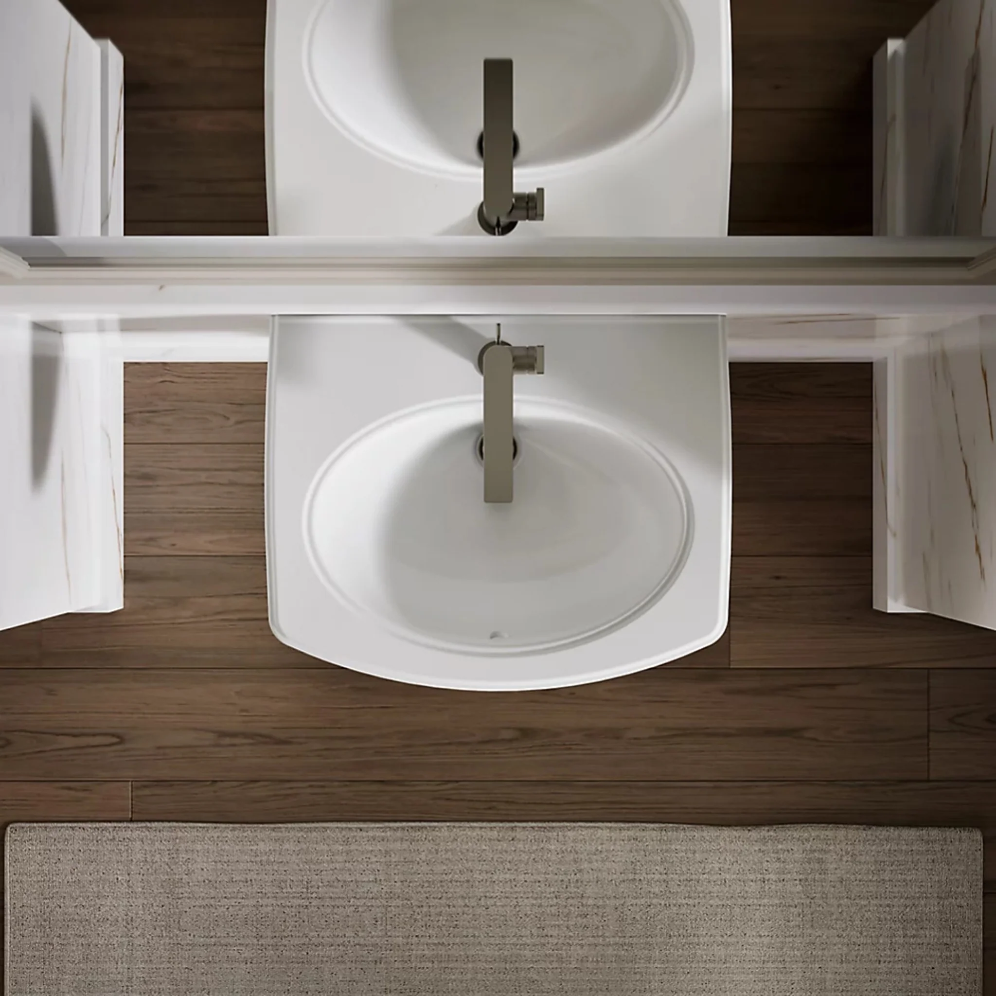 PINOIR 22 INCH WALL MOUNT BATHROOM SINK - Image 7
