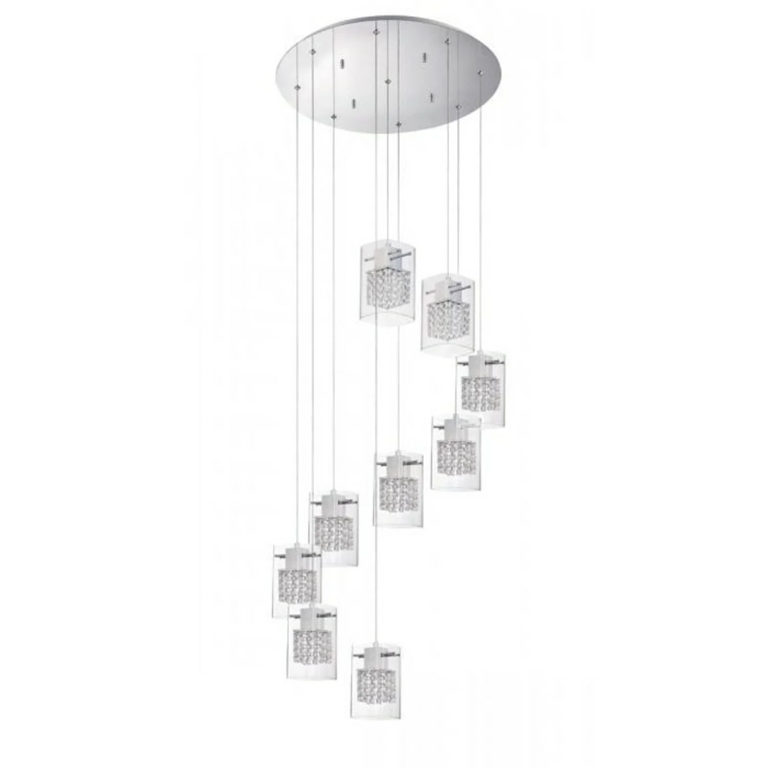 POLITAN 9-LIGHT PAN PENDANT LIGHT