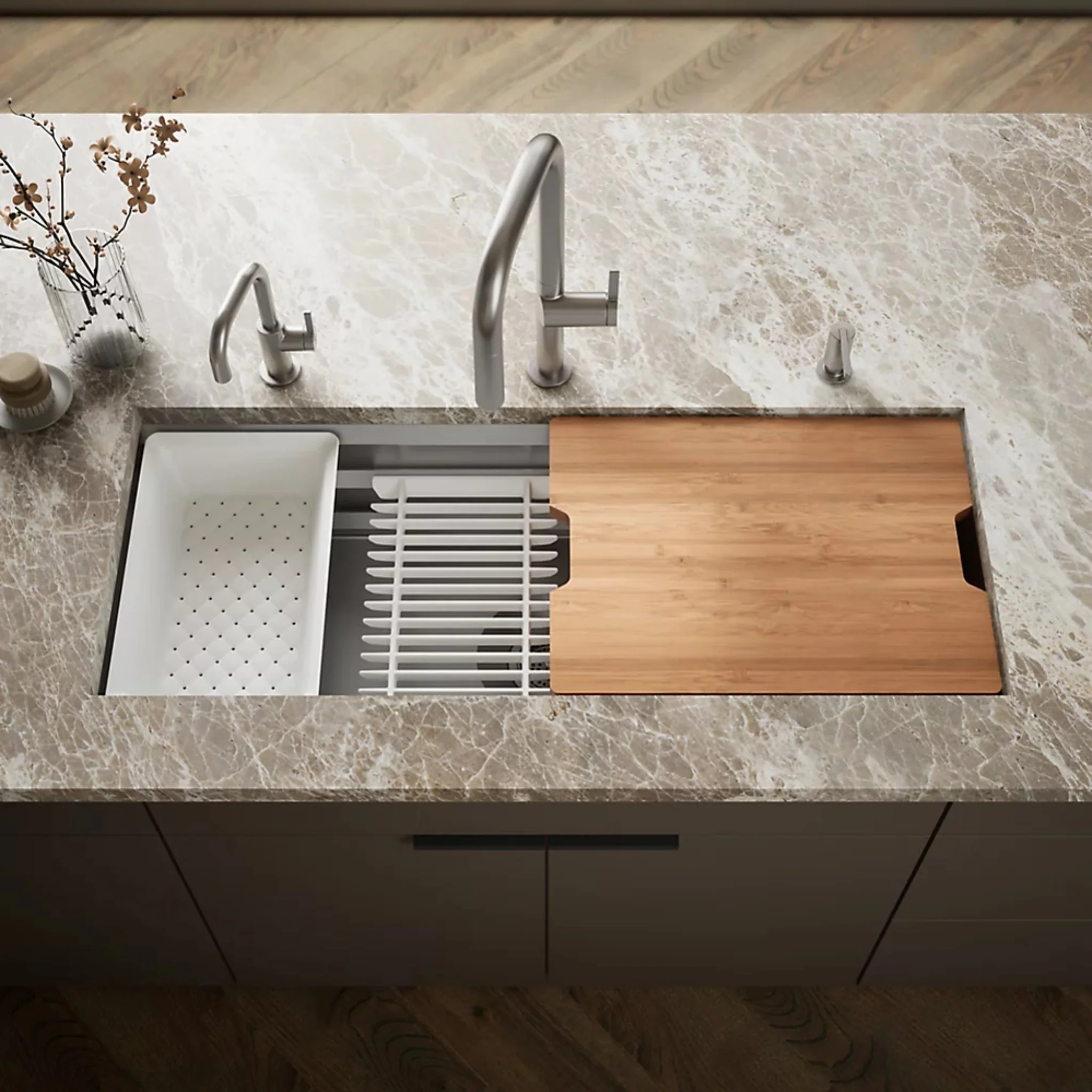 PROLIFIC® 44-INCH UNDERMOUNT SINGLE-BOWL WORKSTATION KITCHEN SINK - Image 2
