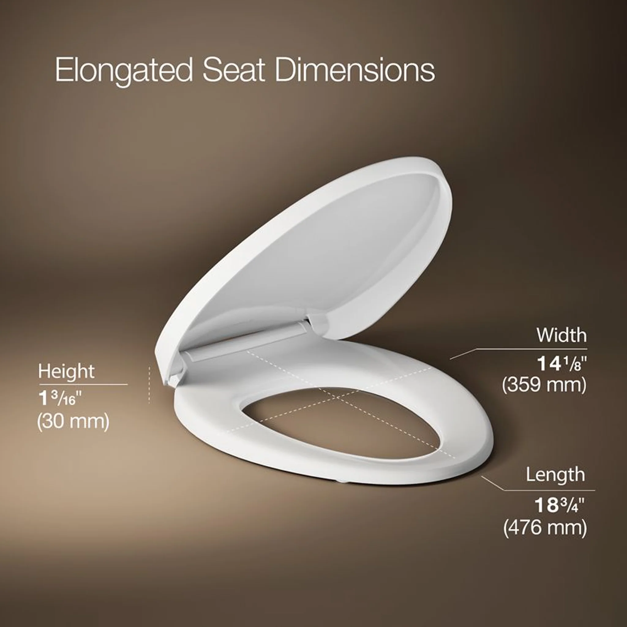 PUREWARMTH® HEATED QUITE-CLOSE™ ELONGATED TOILET SEAT - Image 5