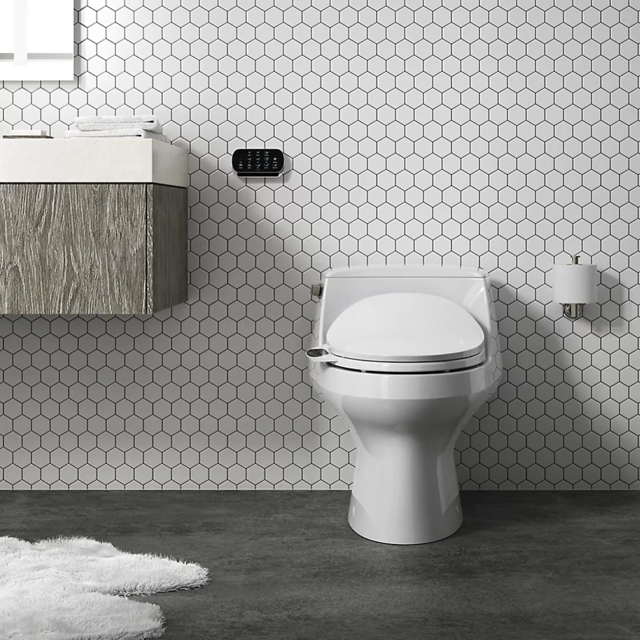PUREWASH® E750 ELONGATED BIDET TOILET SEAT WITH REMOTE CONTROL - Image 6
