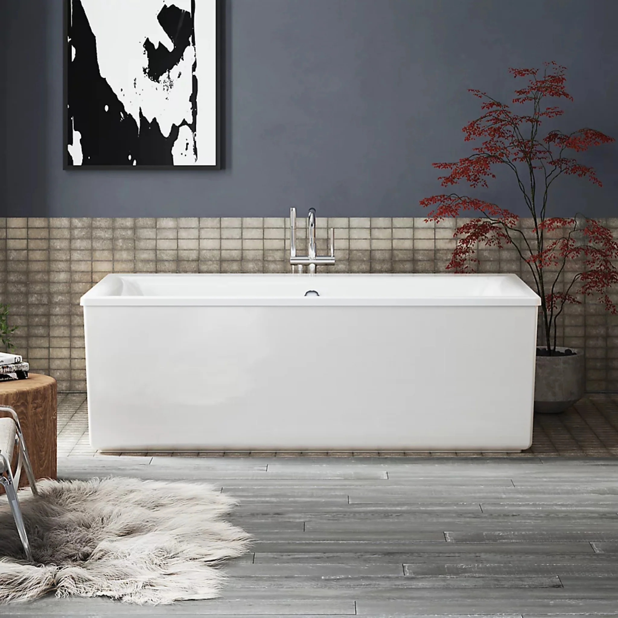 PURIST® FLOOR MOUNT BATH FILLER TRIM WITH HANDSHOWER - Image 32