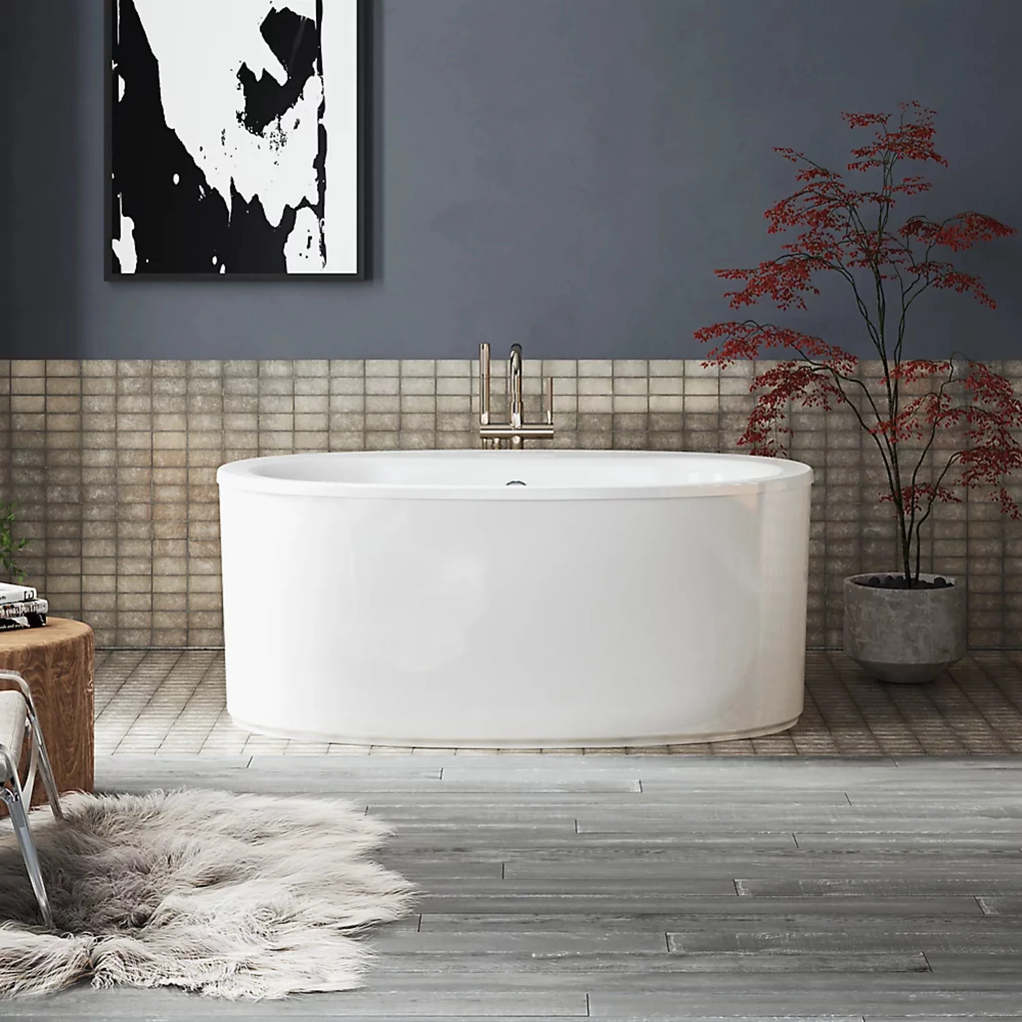 PURIST® FLOOR MOUNT BATH FILLER TRIM WITH HANDSHOWER - Image 37