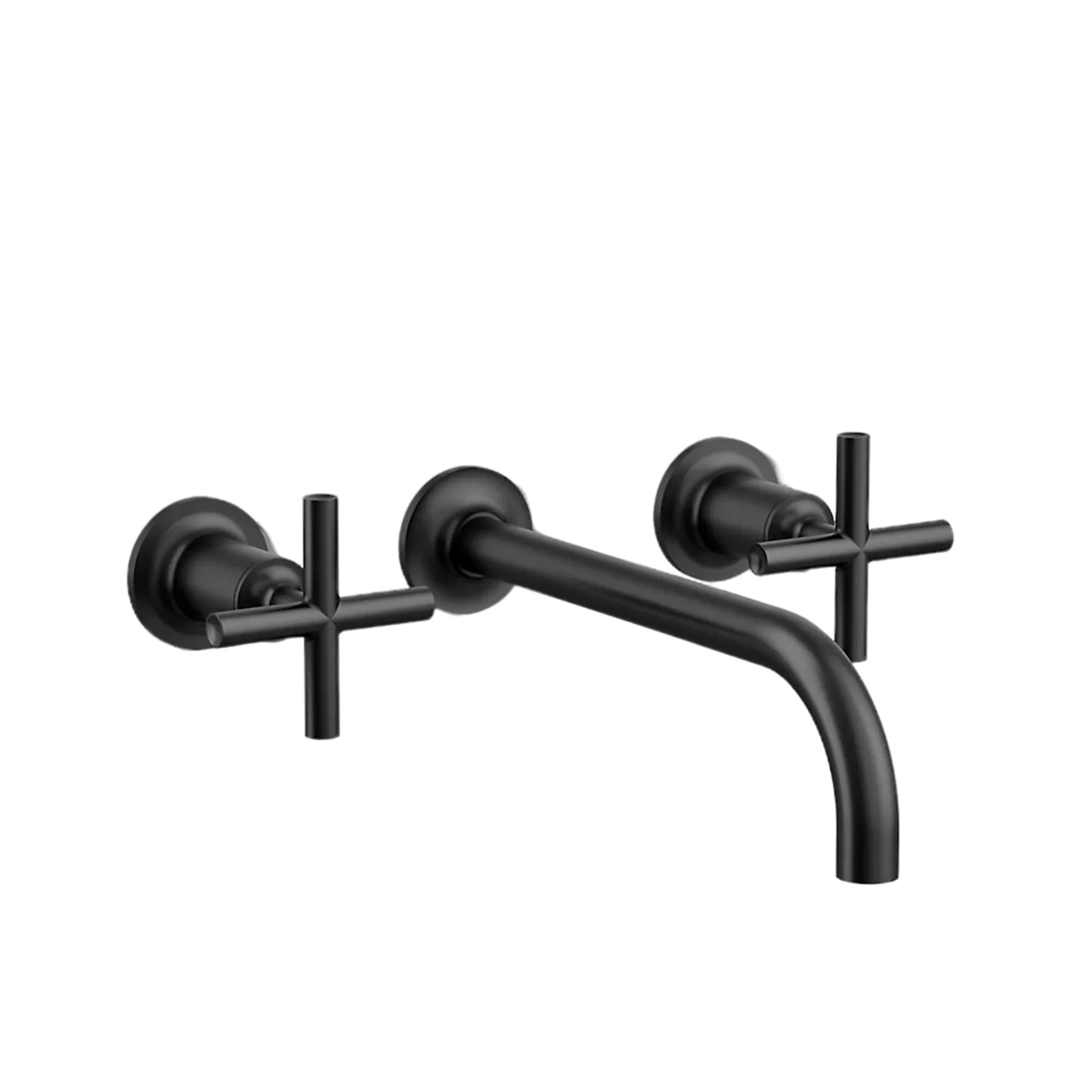 PURIST WALL-MOUNT BATHROOM SINK FAUCET TRIM WITH CROSS HANDLES