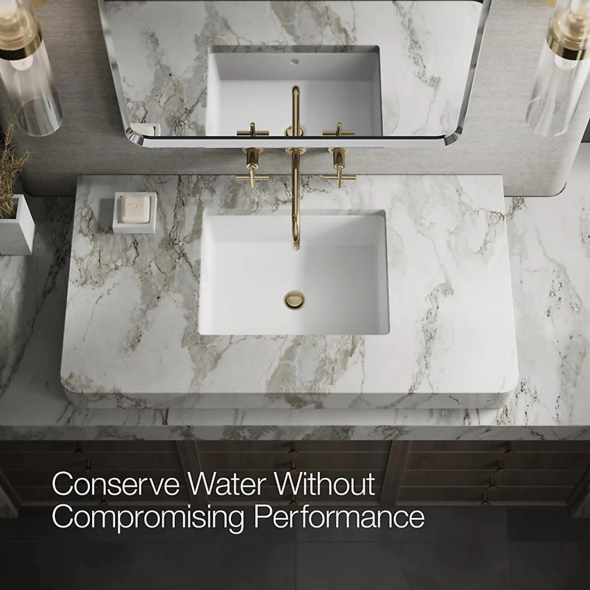 PURIST WALL-MOUNT BATHROOM SINK FAUCET TRIM WITH CROSS HANDLES - Image 12