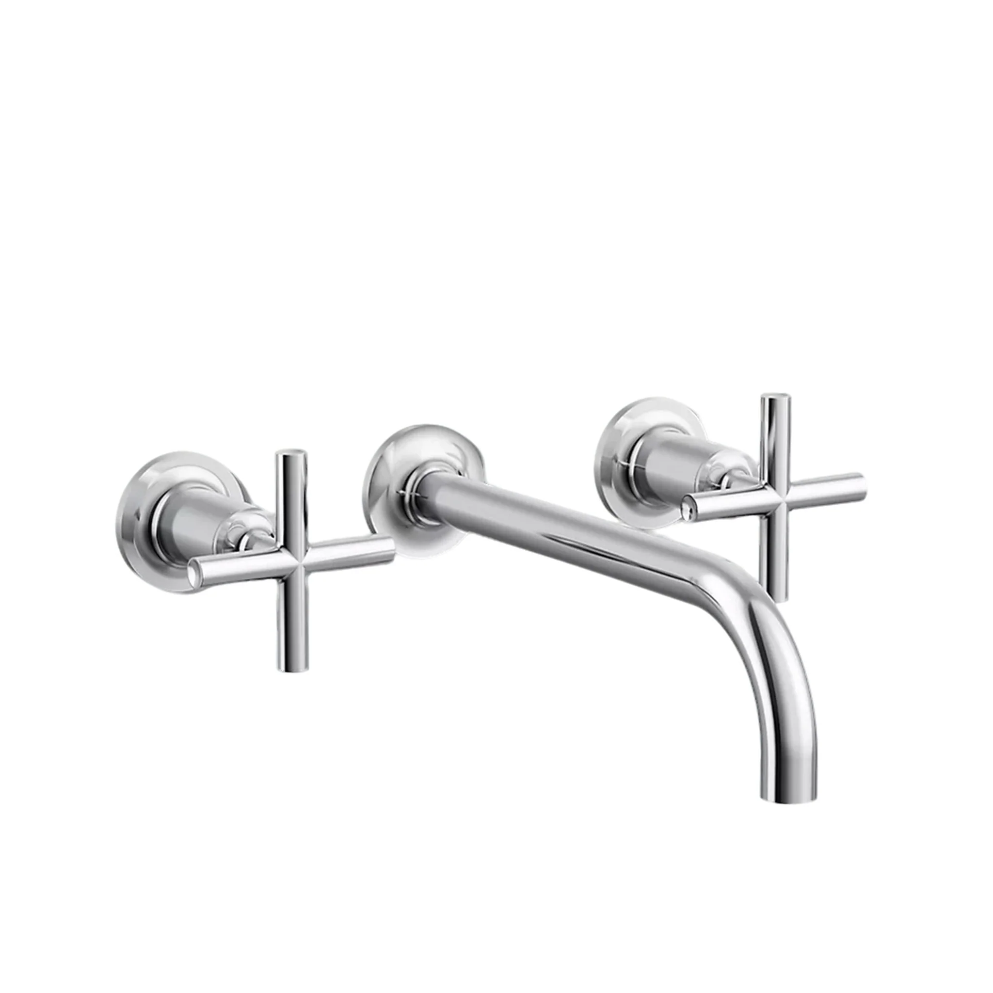PURIST WALL-MOUNT BATHROOM SINK FAUCET TRIM WITH CROSS HANDLES - Image 3