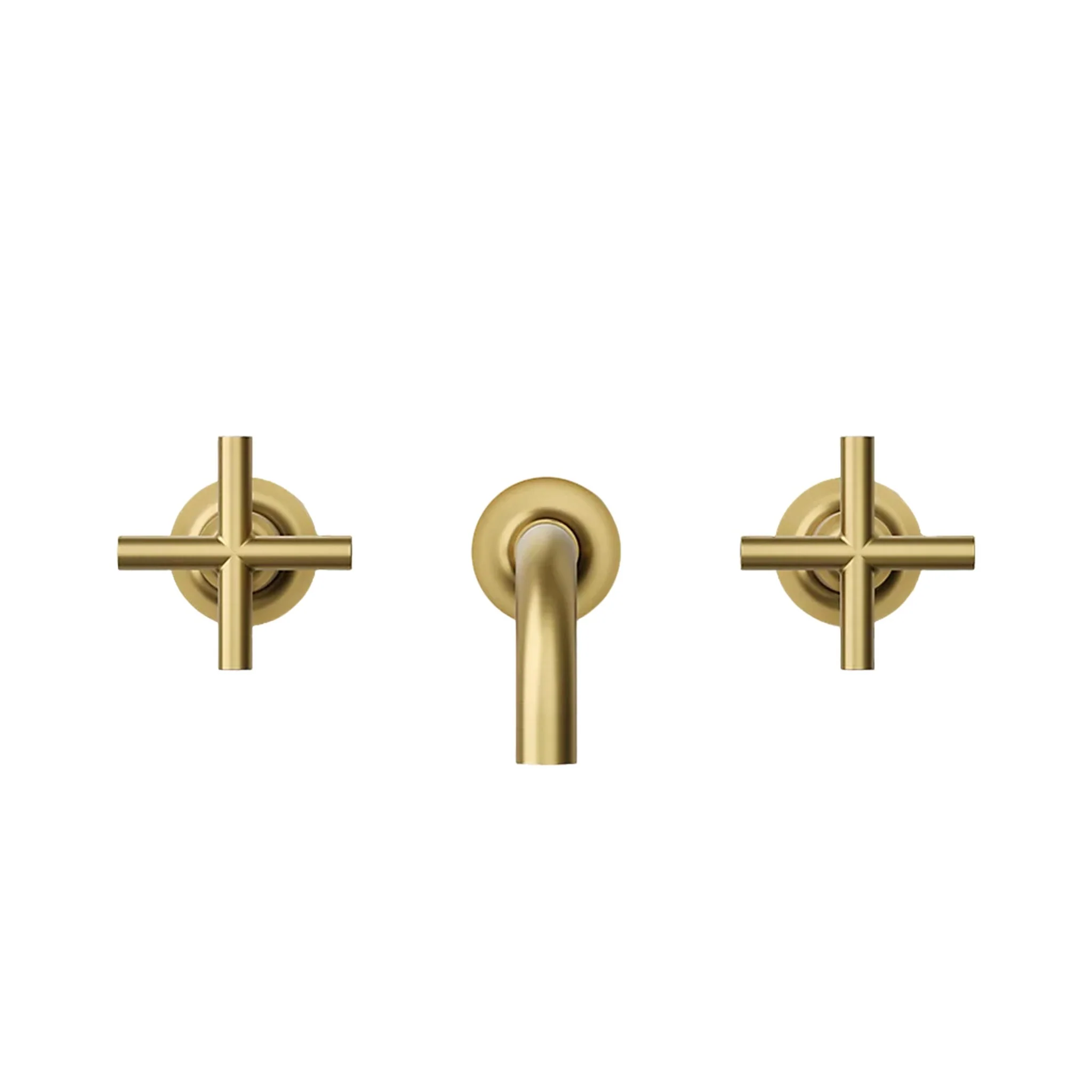 PURIST WALL-MOUNT BATHROOM SINK FAUCET TRIM WITH CROSS HANDLES - Image 36