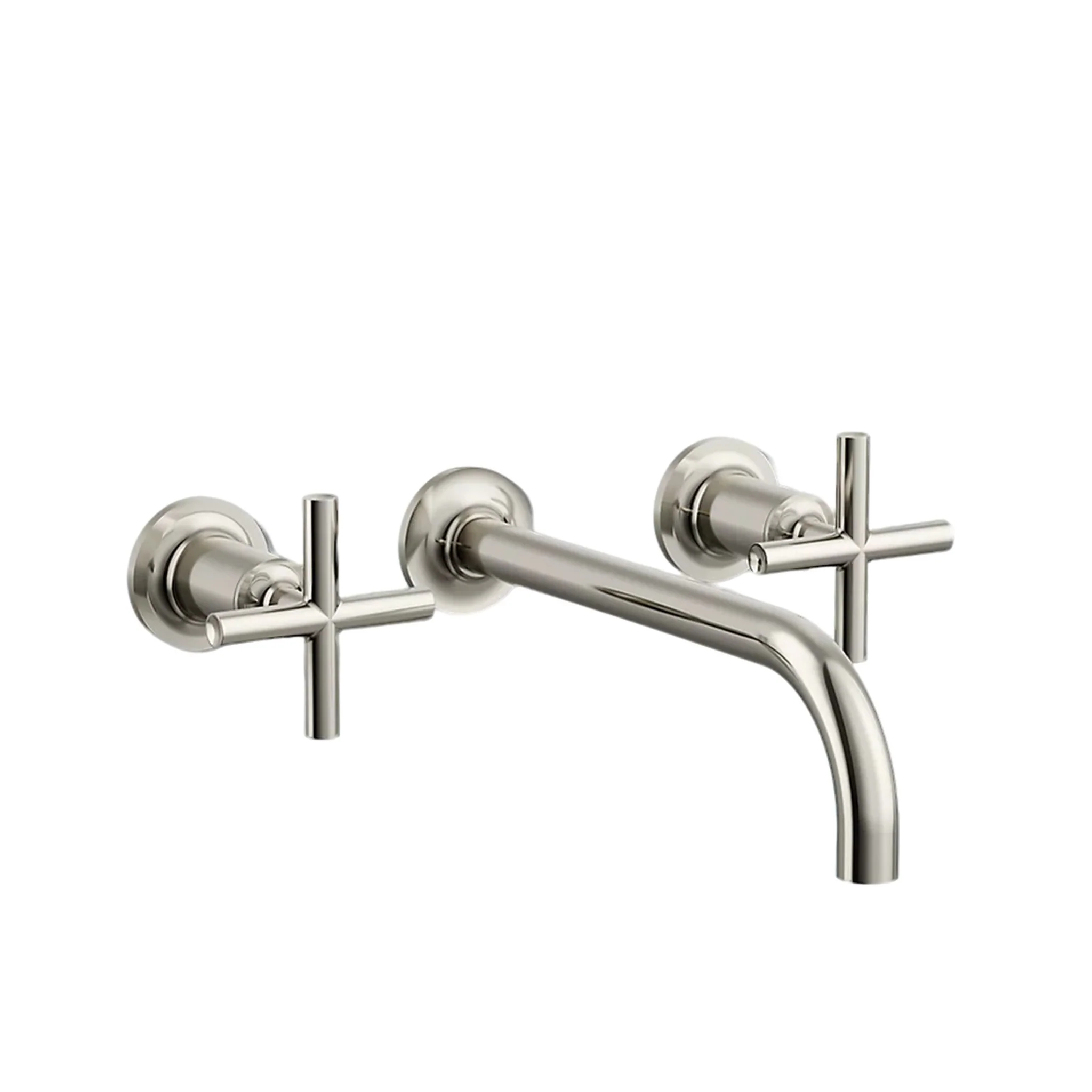 PURIST WALL-MOUNT BATHROOM SINK FAUCET TRIM WITH CROSS HANDLES - Image 4