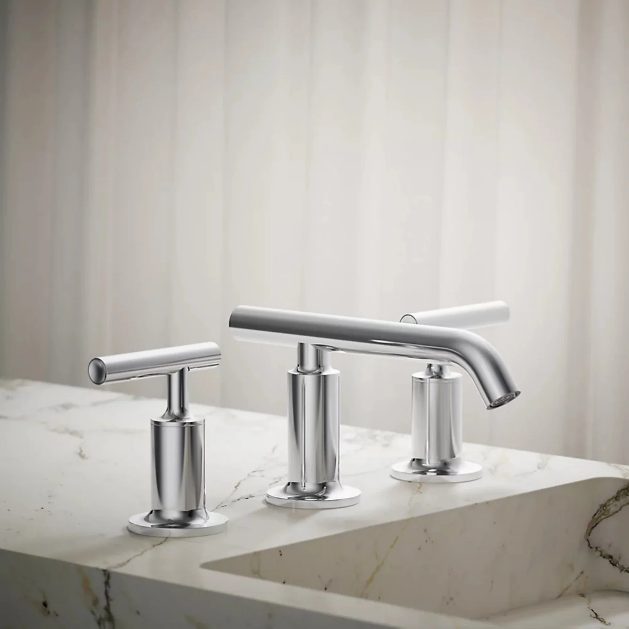 PURIST WIDESPREAD BATHROOM SINK FAUCET WITH LEVER HANDLES - Image 14