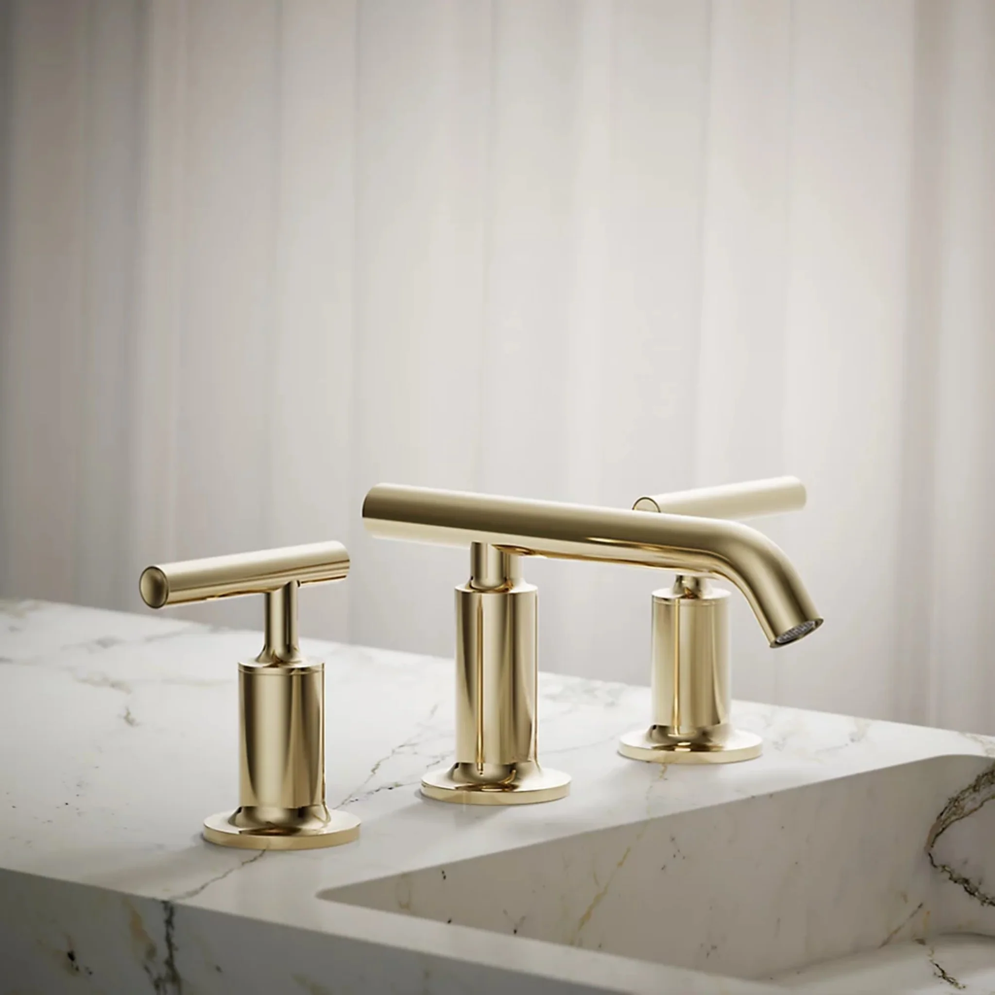 PURIST WIDESPREAD BATHROOM SINK FAUCET WITH LEVER HANDLES - Image 2