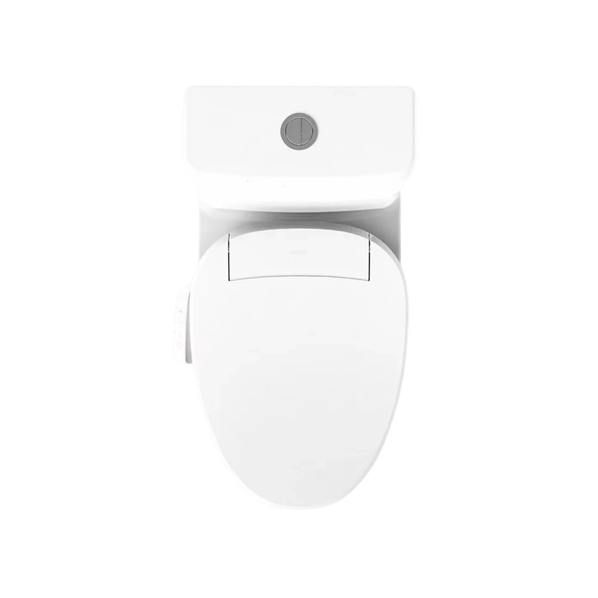REACH CURV HIDDEN CORD ONE-PIECE COMPACT ELONGATED TOILET WITH SKIRTED TRAPWAY AND DUAL-FLUSH - Image 3