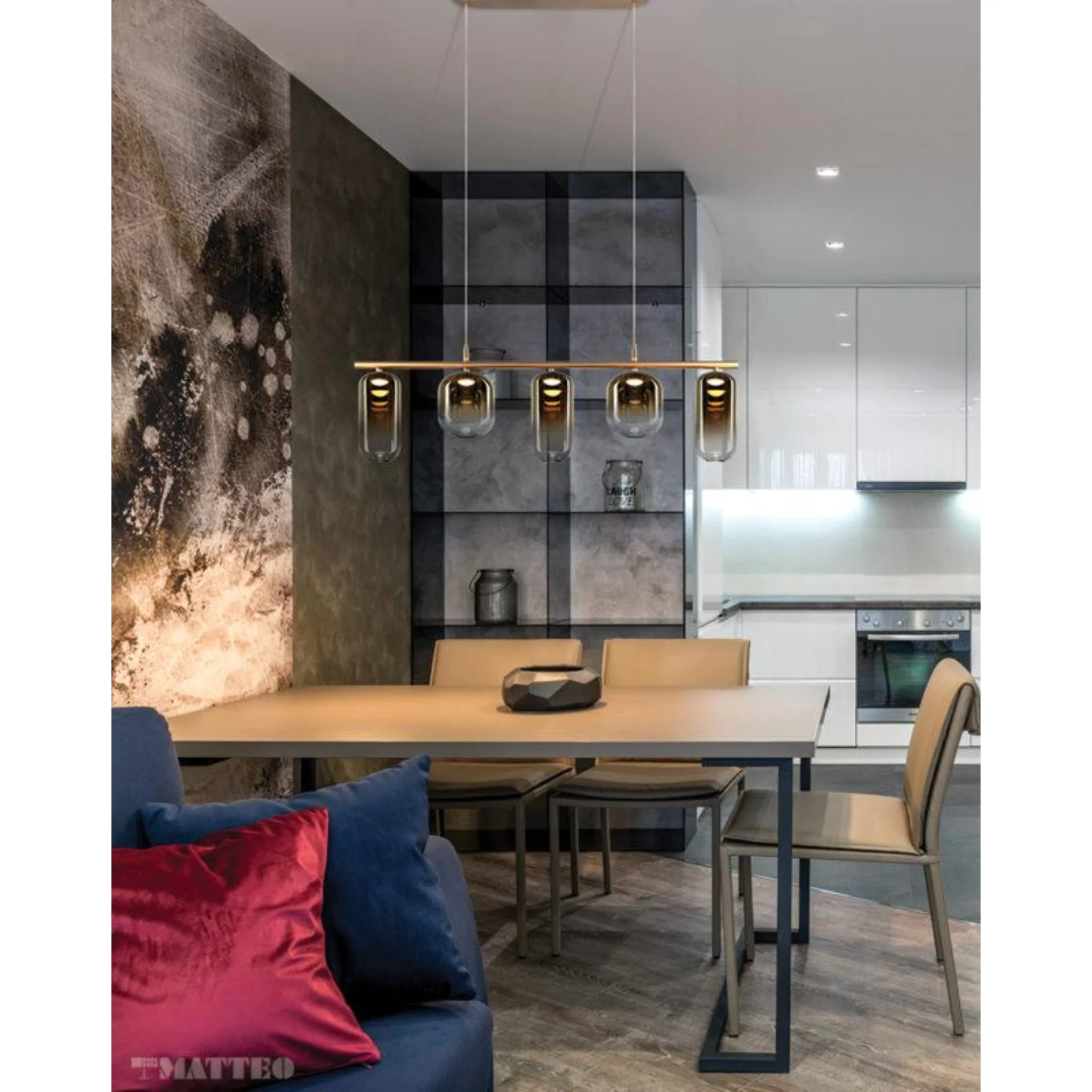 REFRAX 5-LIGHT LED CHANDELIER - Image 2
