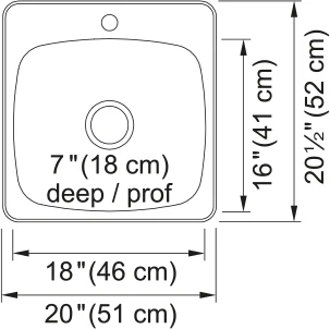 REGINOX DROP IN SINGLE BOWL STAINLESS STEEL KITCHEN SINK - Image 2