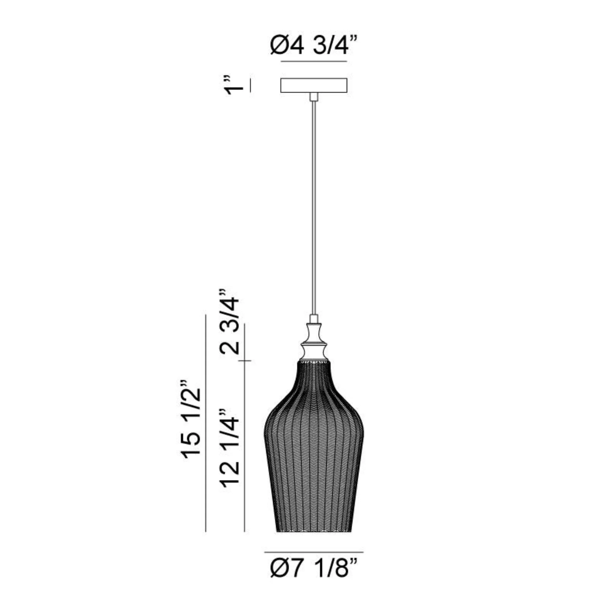 RENITY 1-LIGHT BELL PENDANT - Image 5