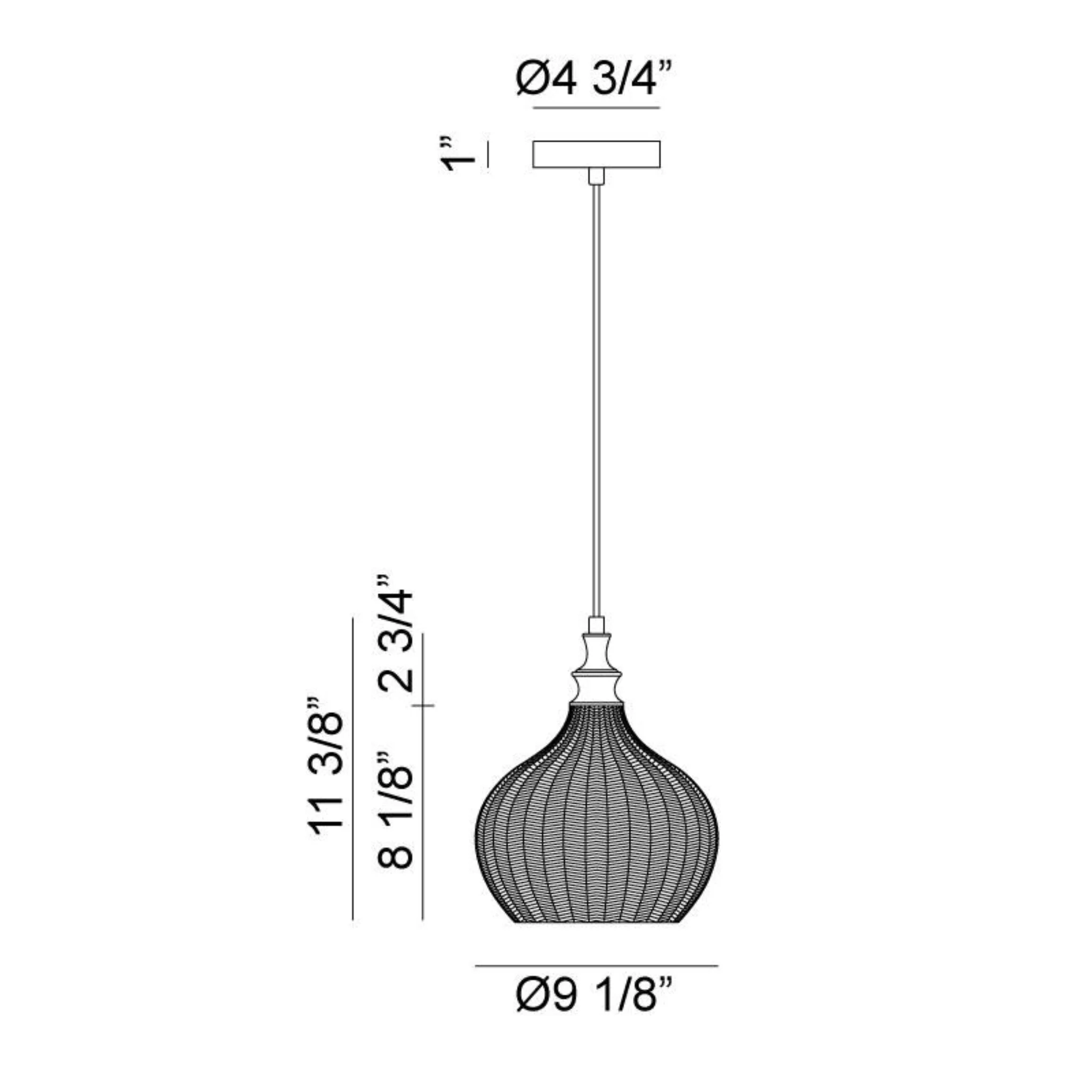 RENITY 1-LIGHT FLOWER PENDANT - Image 6