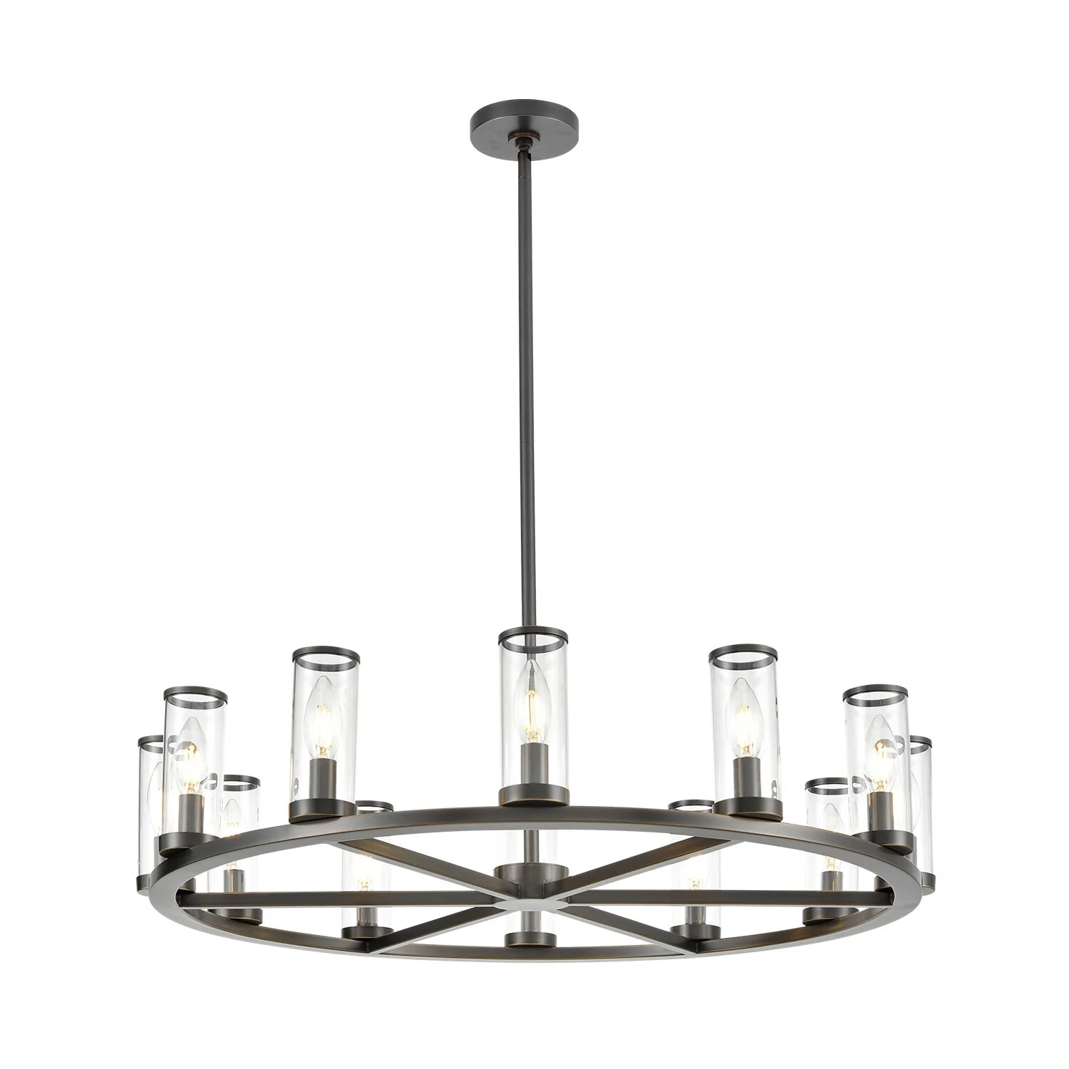 REVOLVE 12 LIGHT 33 INCH CHANDELIER - Image 3