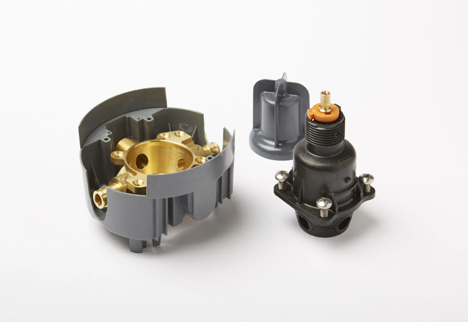 RITE-TEMP® PRESSURE-BALANCING VALVE BODY AND CARTRIDGE KIT WITH PEX EXPANSION CONNECTIONS