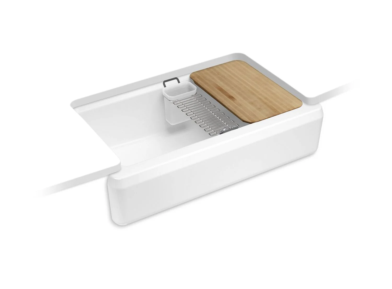 RIVERBY UNDERMOUNT SINGLE-BOWL FARMHOUSE WORKSTATION KITCHEN SINK - Image 2