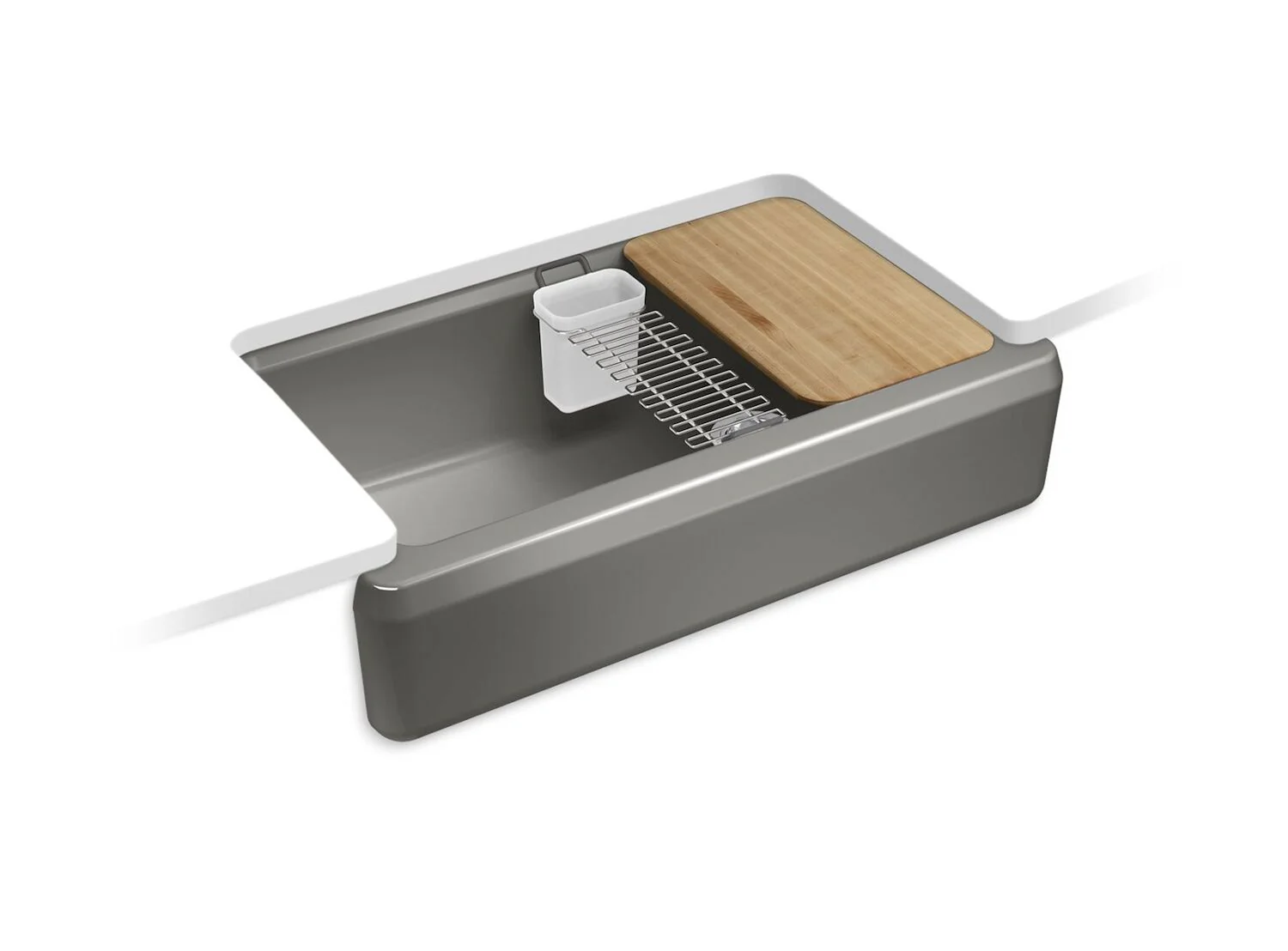 RIVERBY UNDERMOUNT SINGLE-BOWL FARMHOUSE WORKSTATION KITCHEN SINK - Image 8