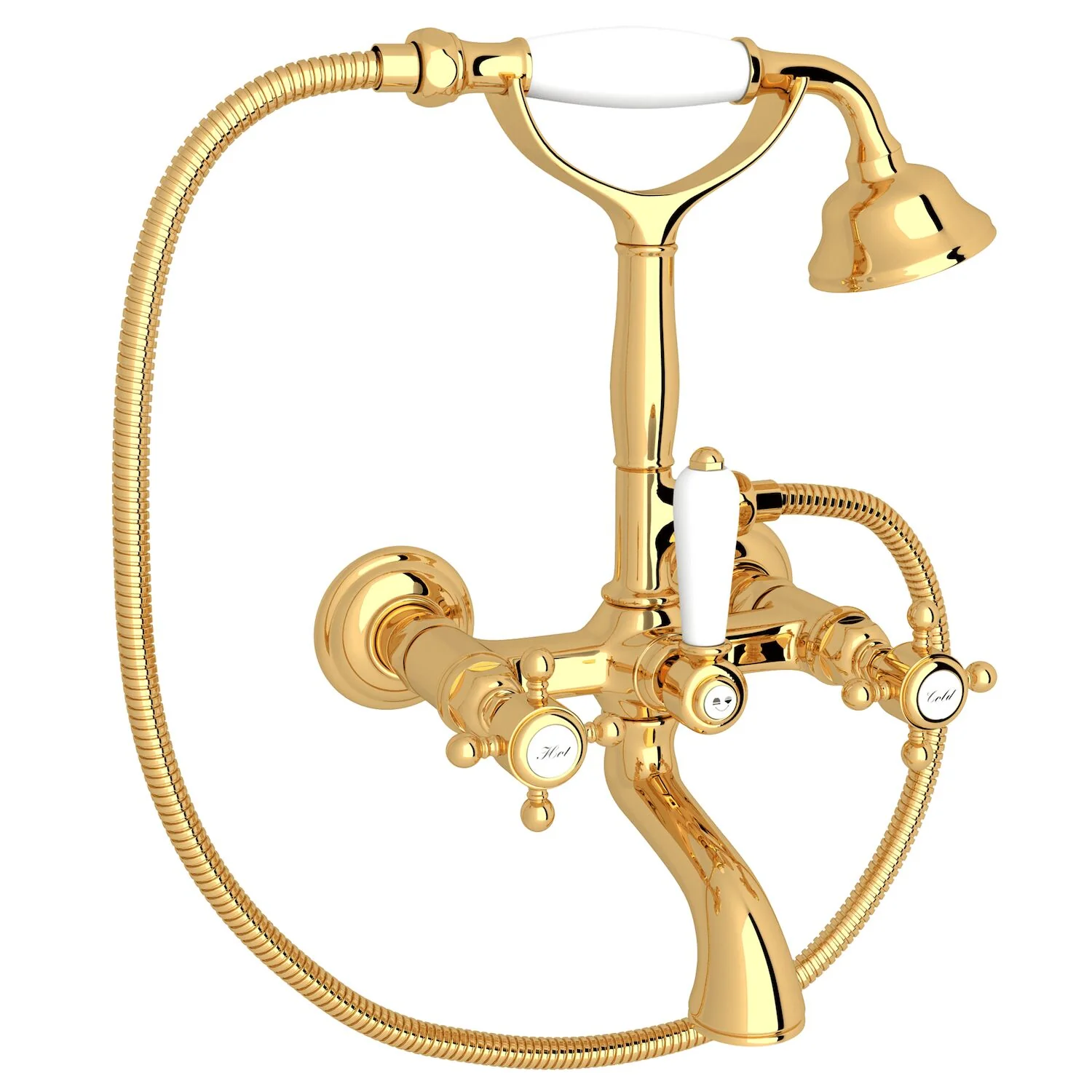 ROHL® EXPOSED WALL MOUNT TUB FILLER (CROSS HANDLE) - Image 2