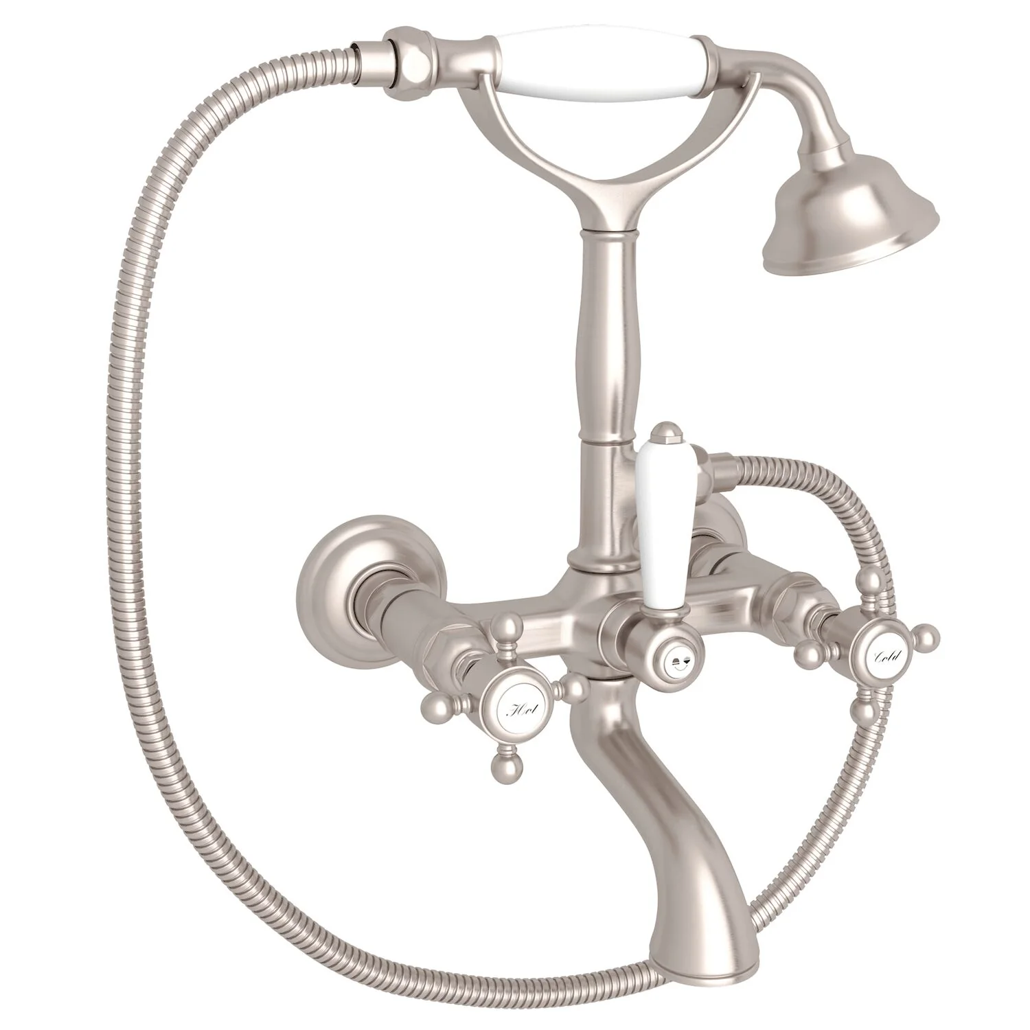 ROHL® EXPOSED WALL MOUNT TUB FILLER (CROSS HANDLE) - Image 4