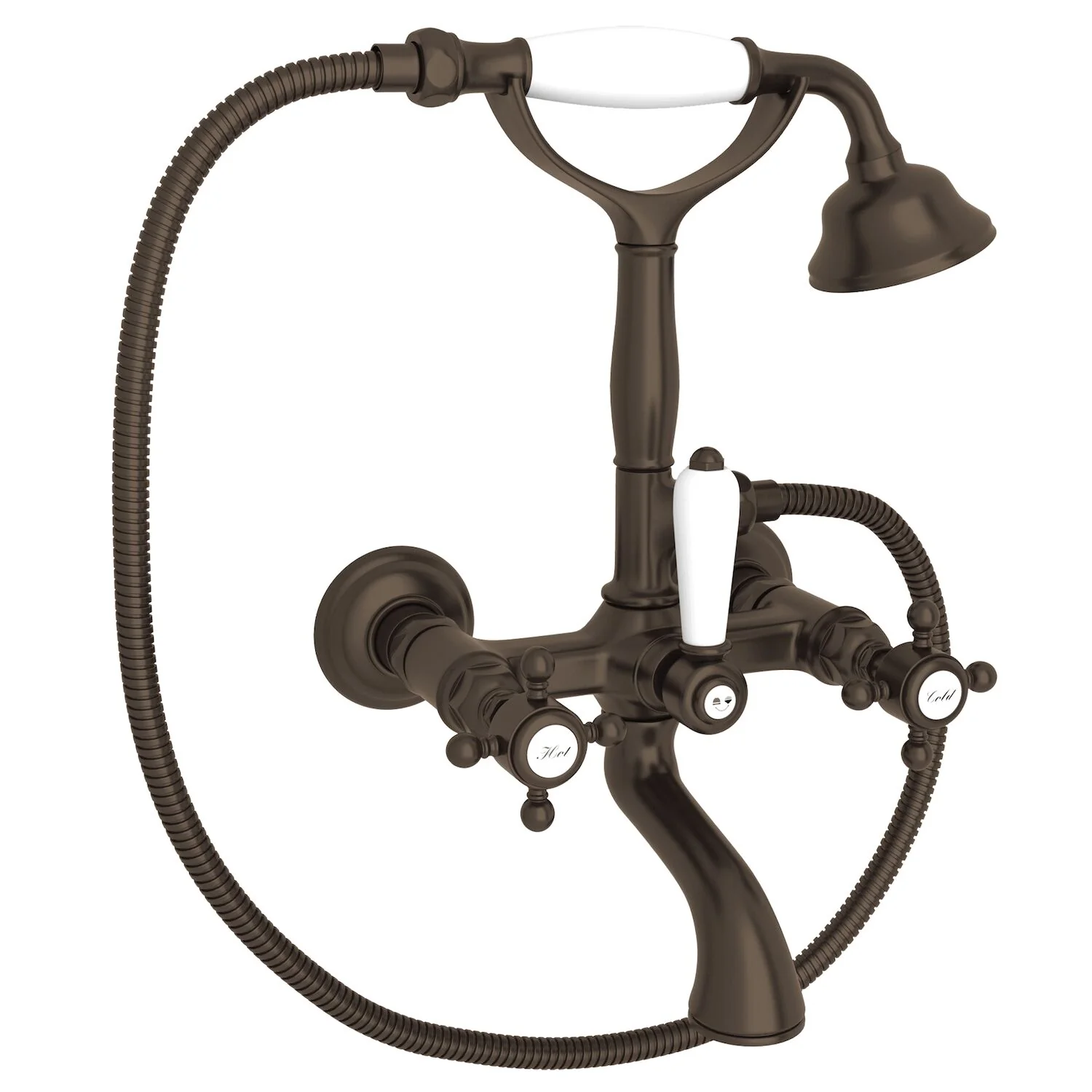 ROHL® EXPOSED WALL MOUNT TUB FILLER (CROSS HANDLE) - Image 5