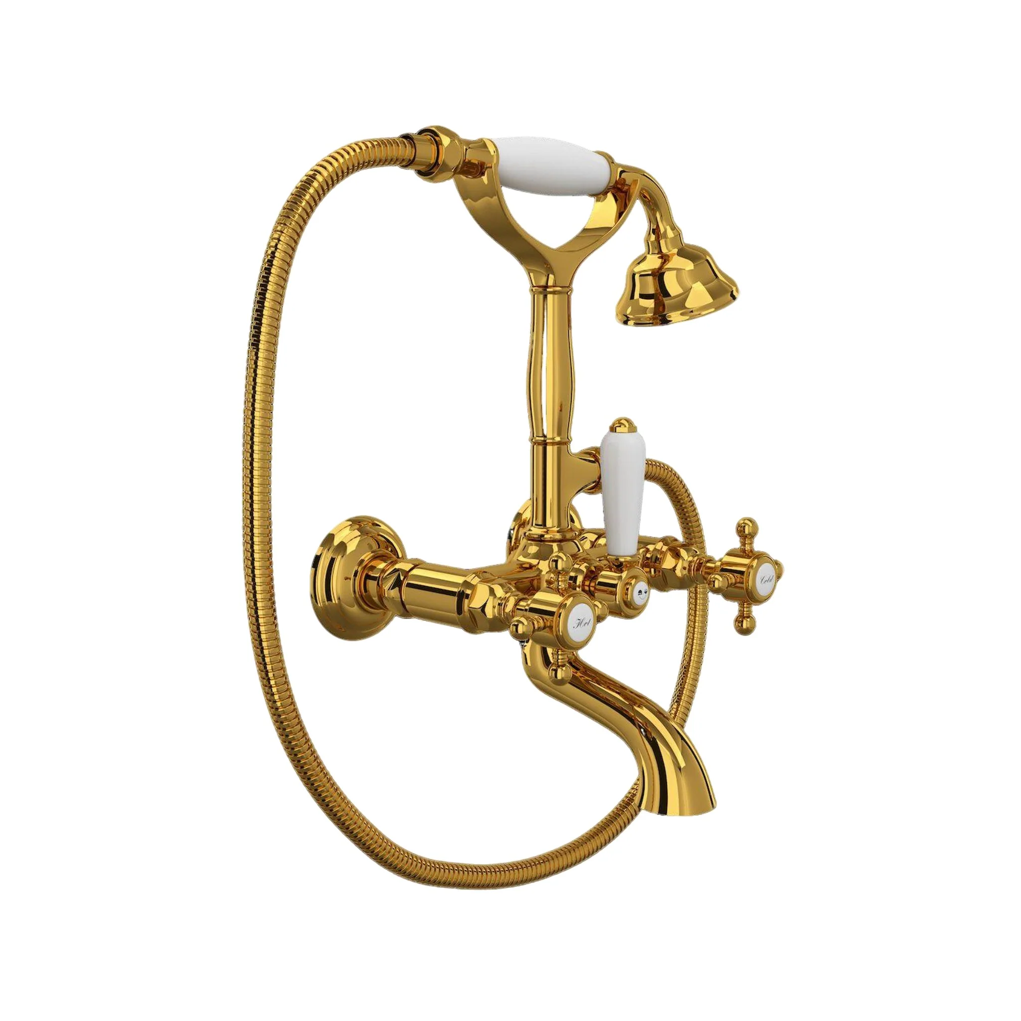 ROHL® EXPOSED WALL MOUNT TUB FILLER (CROSS HANDLE) - Image 6