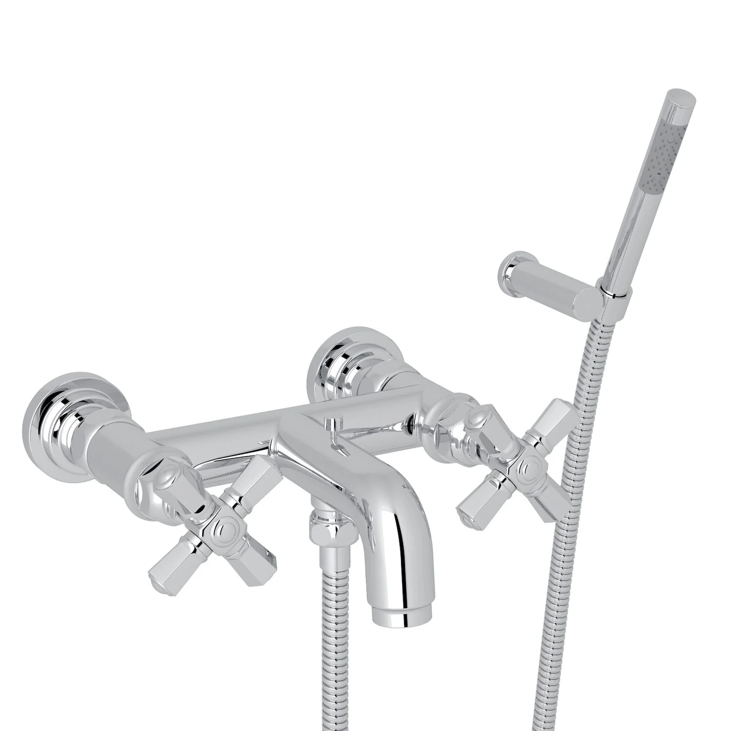 SAN GIOVANNI EXPOSED WALL MOUNT TUB FILLER (CROSS HANDLE)