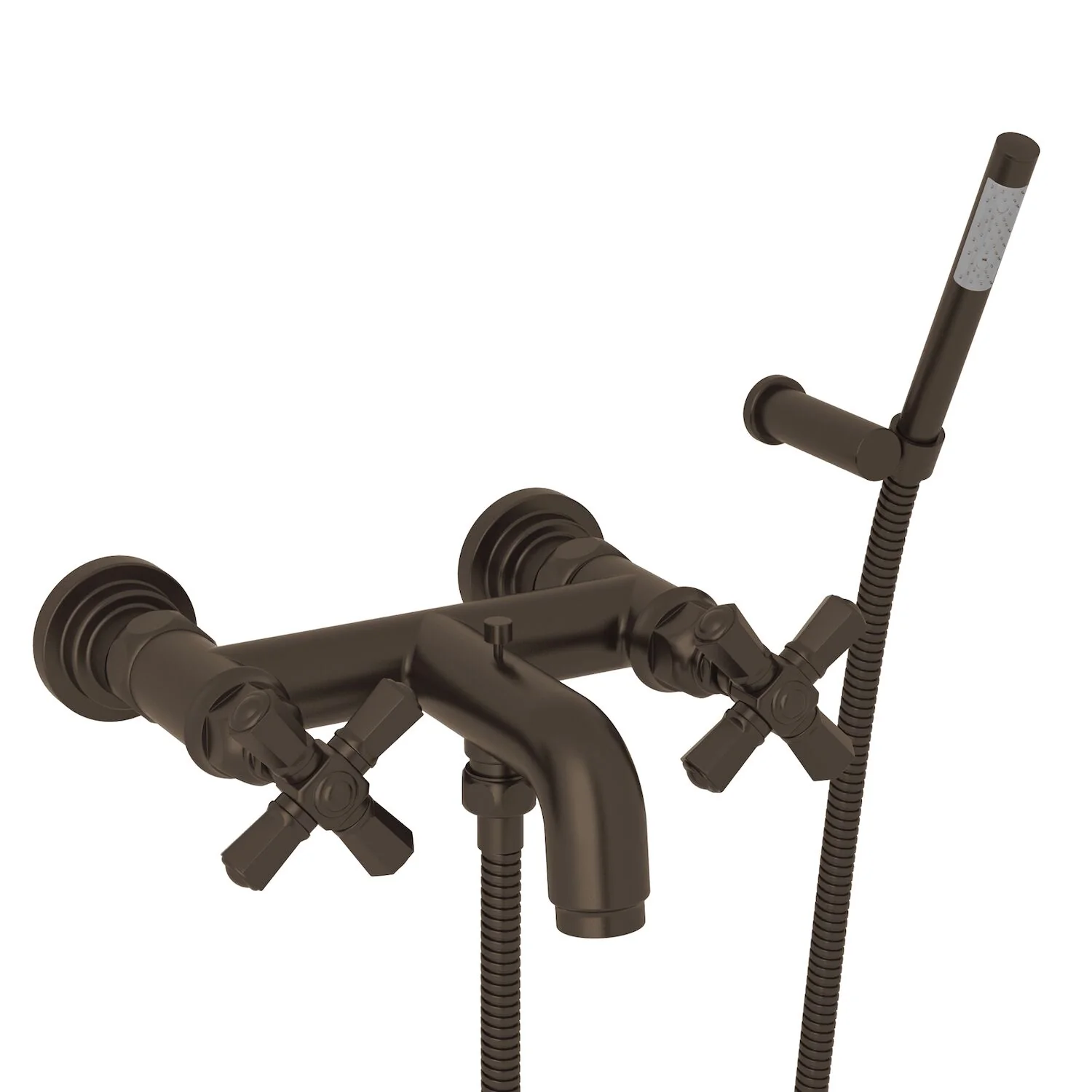 SAN GIOVANNI EXPOSED WALL MOUNT TUB FILLER (CROSS HANDLE) - Image 4