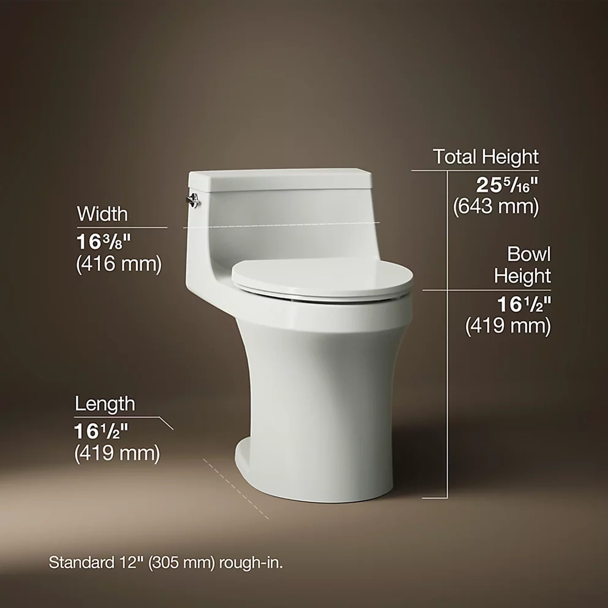 SAN SOUCI COMFORT HEIGHT ONE-PIECE COMPACT ELONGATED TOILET - Image 7