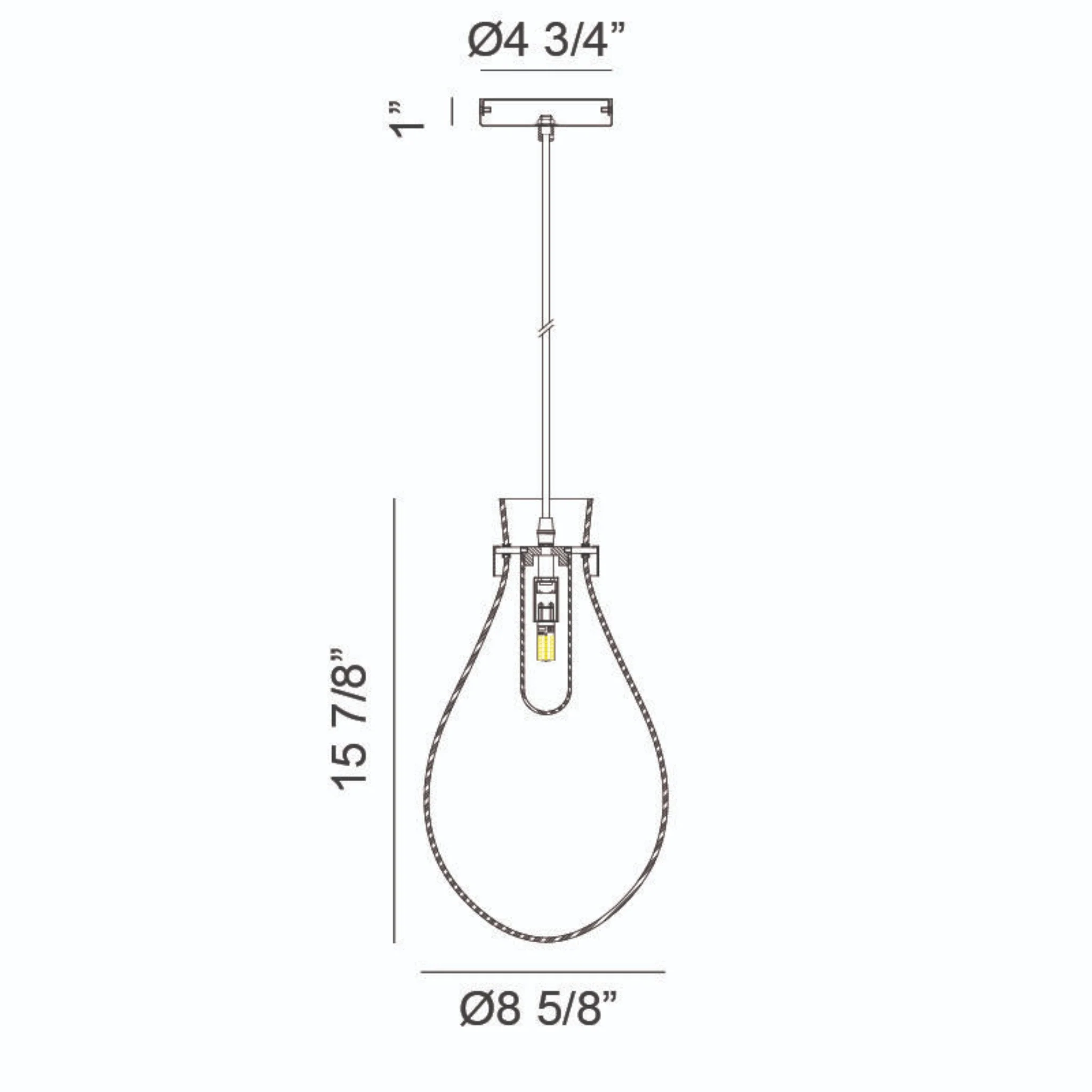 SERANNA 1-LIGHT PENDANT (MULTIPLE SIZES) - Image 10