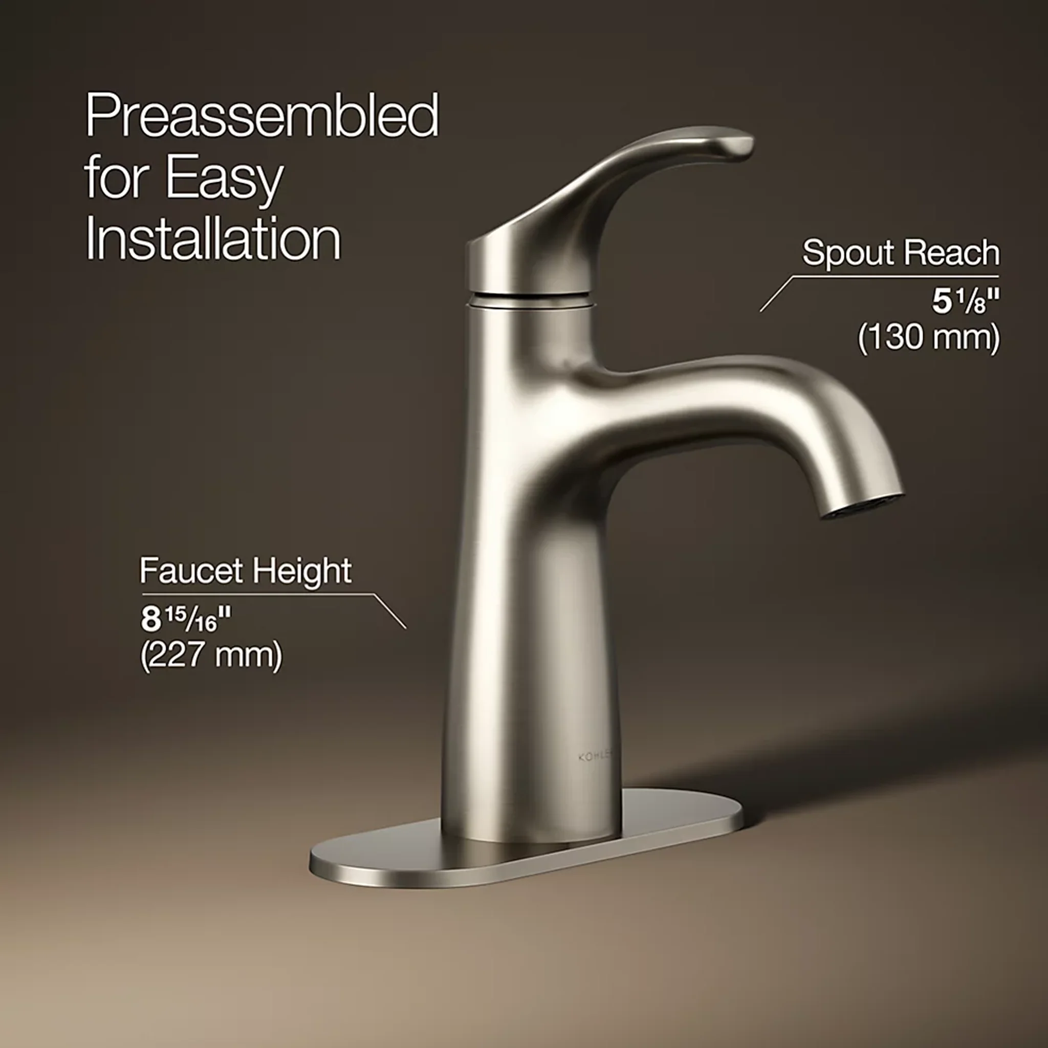 SIMPLICE SINGLE-HANDLE BATHROOM SINK FAUCET, 1.2 GPM - Image 5