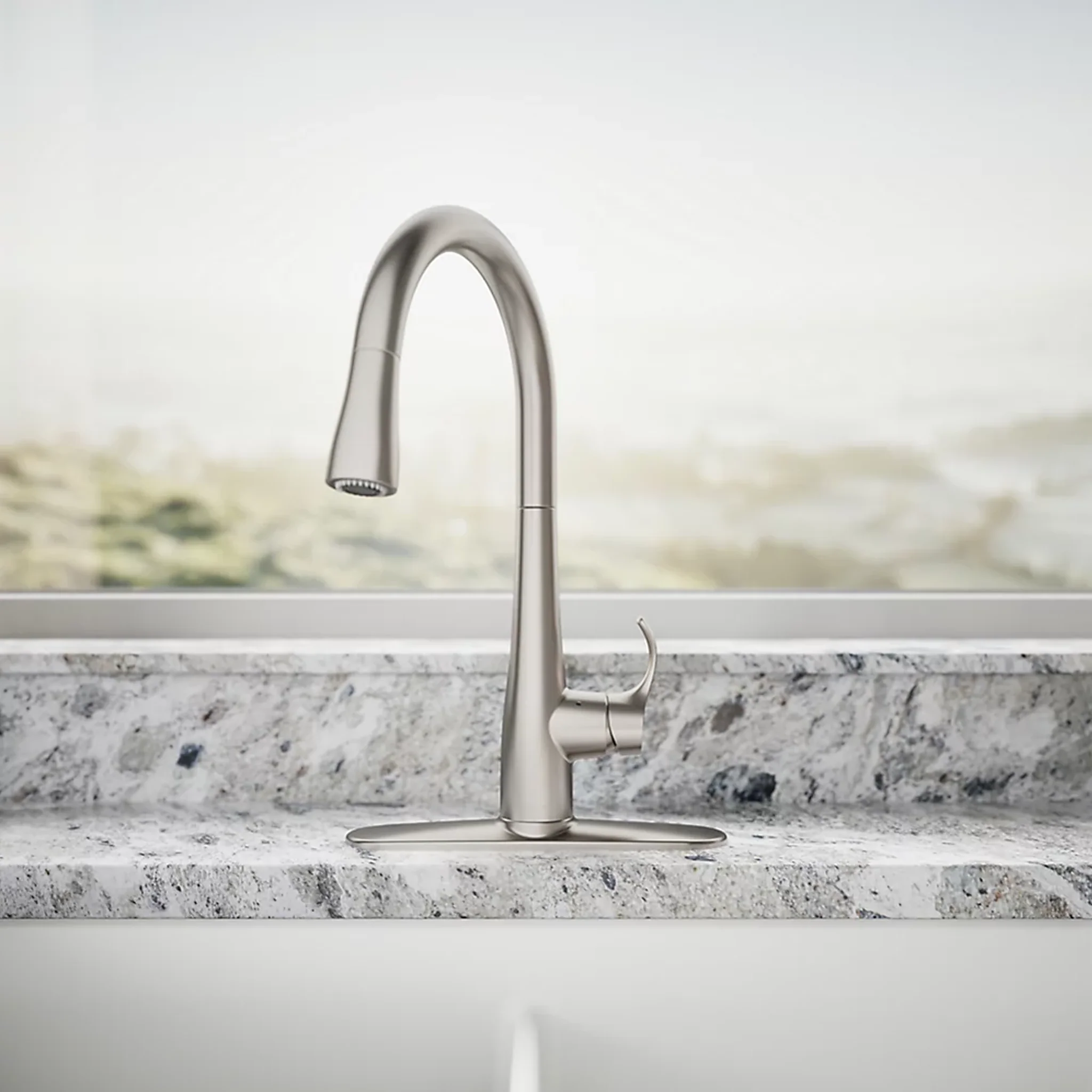 SIMPLICE SINGLE OR THREE-HOLE KITCHEN PULL DOWN SINK FAUCET - Image 7