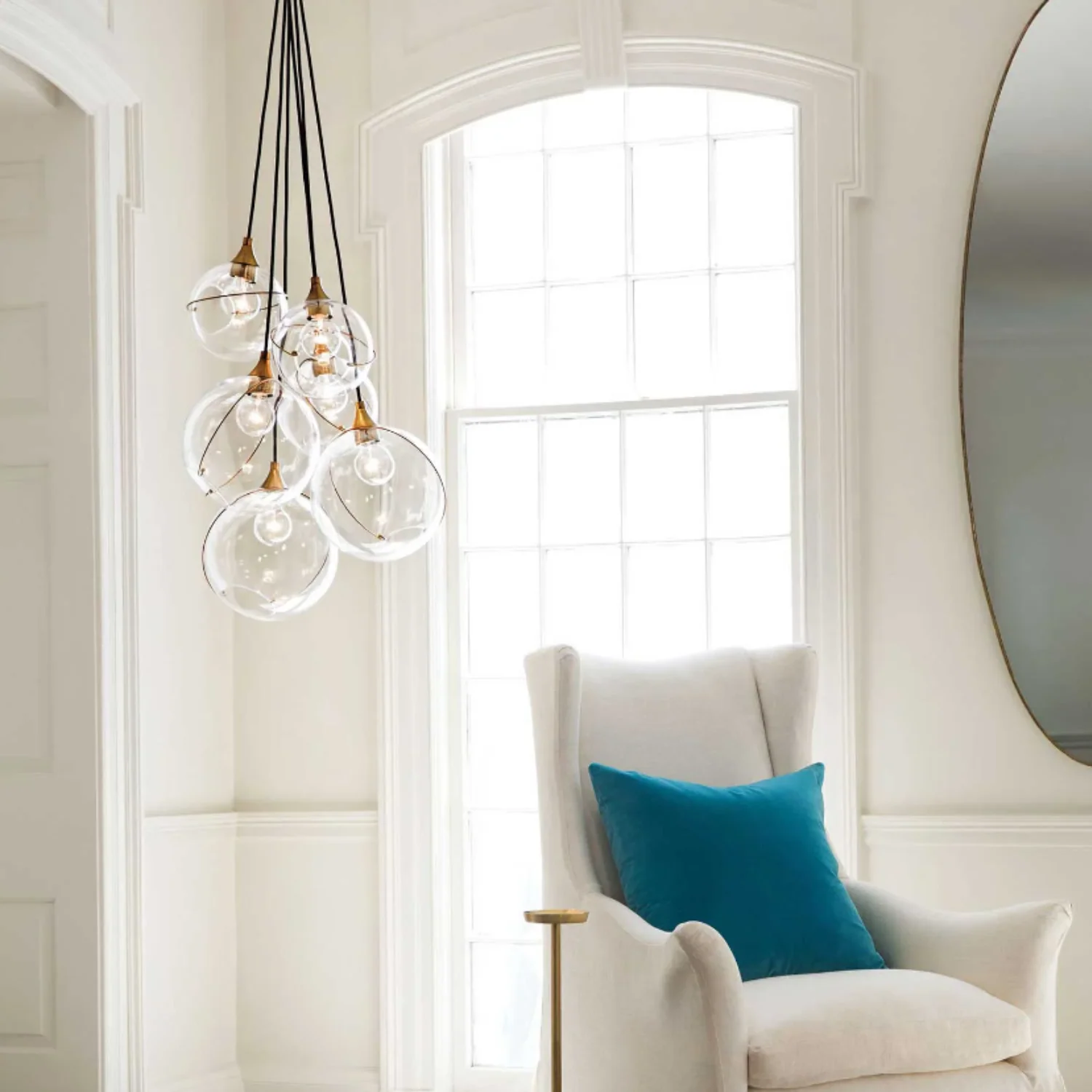 SKYE SIX LIGHT CLUSTER CHANDELIER - Image 2