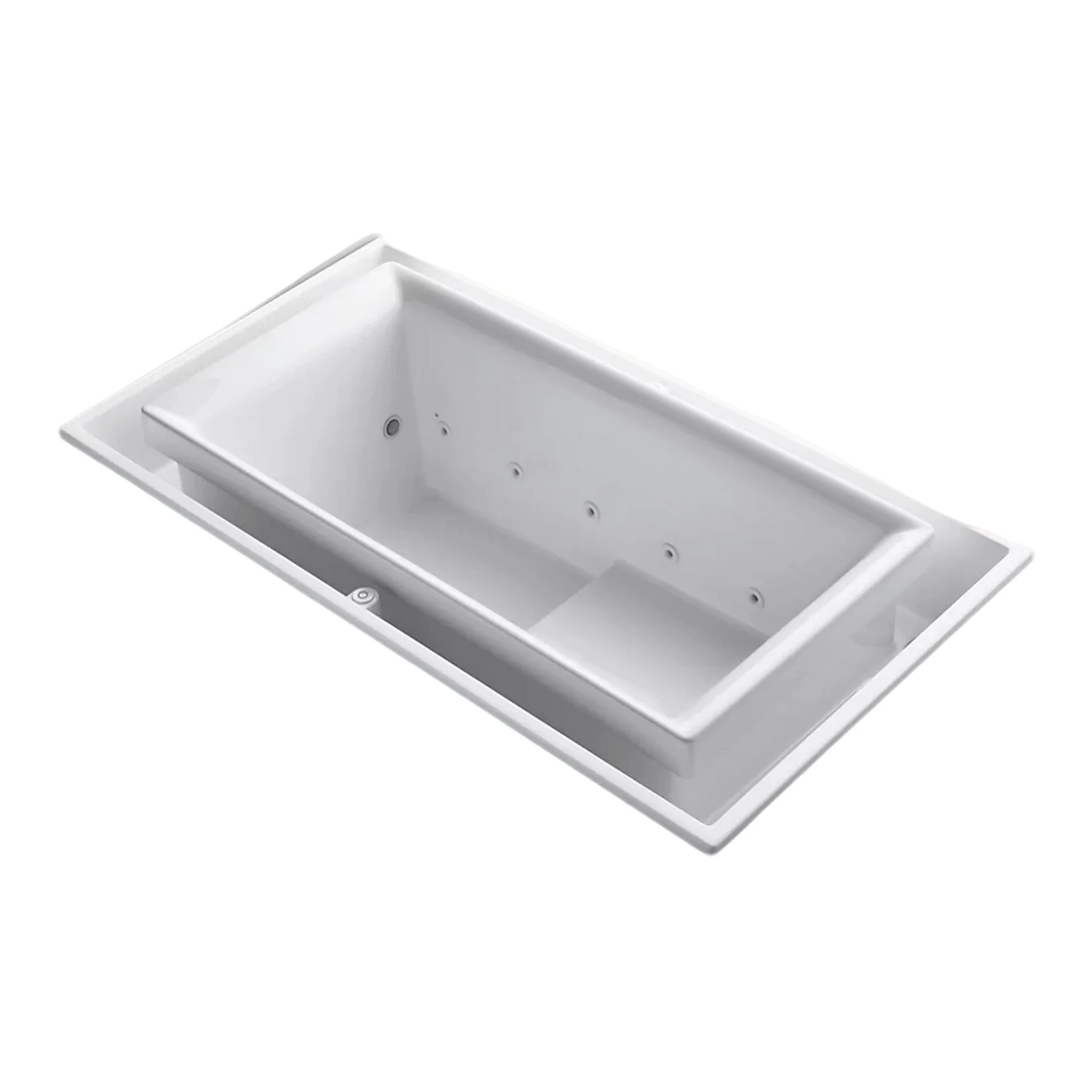 SOK 63 X 32 INCHES DROP-IN EFFERVESCENCE BATHTUB WITH CHROMOTHERAPY