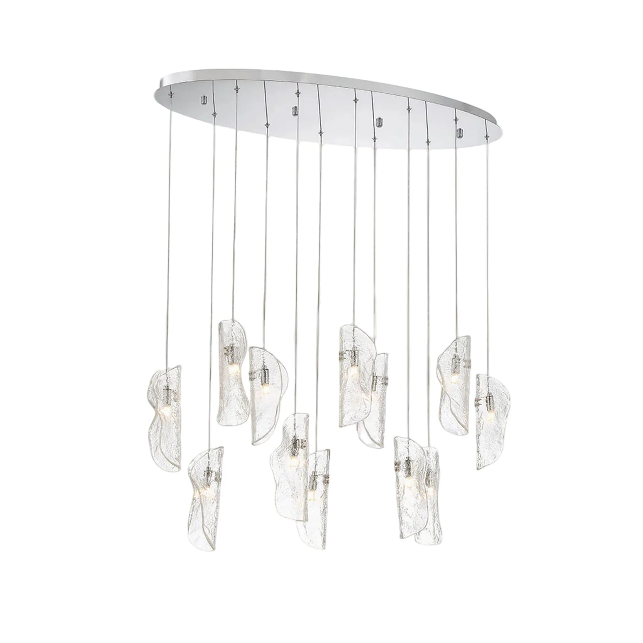 SORRENTO OVAL LED CHANDELIER (MULTIPLE SIZES)
