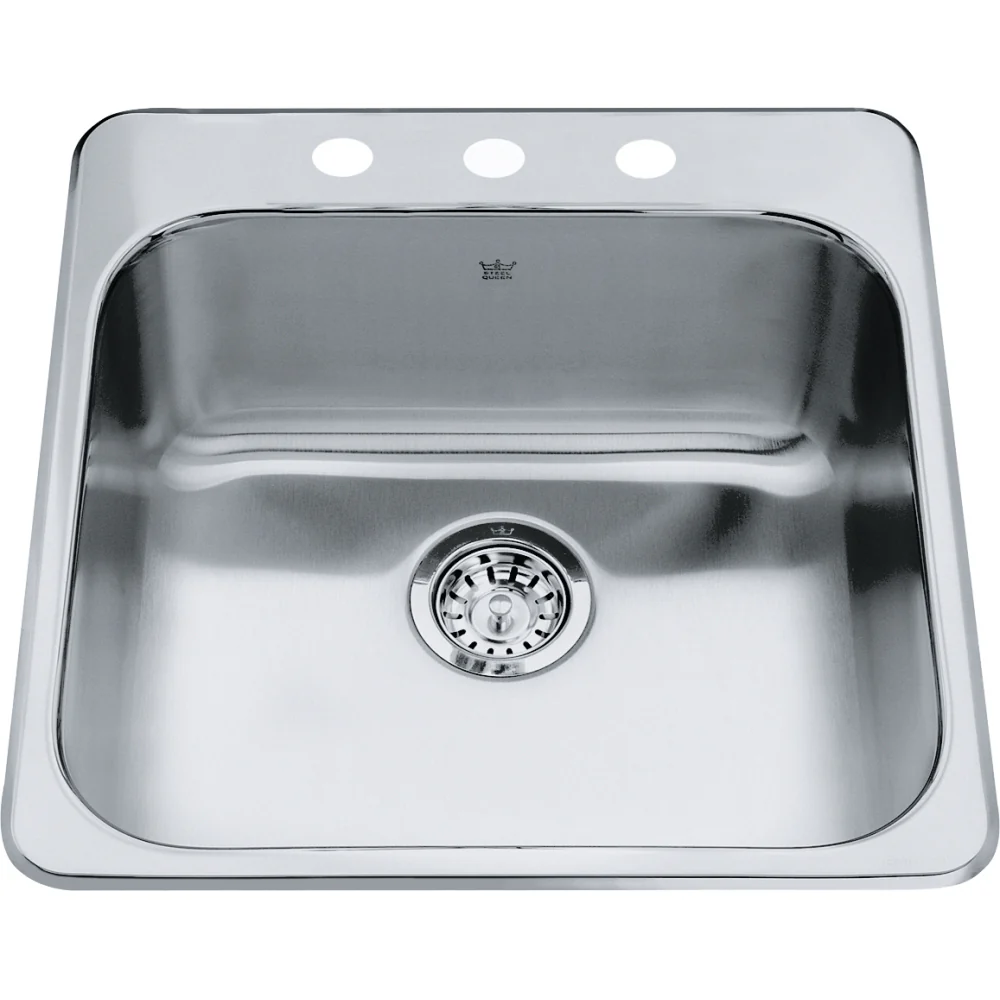 STEEL QUEEN DROP IN SINGLE BOWL STAINLESS STEEL KITCHEN SINK - Image 2