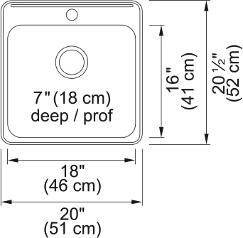 STEEL QUEEN DROP IN SINGLE BOWL STAINLESS STEEL KITCHEN SINK - Image 3