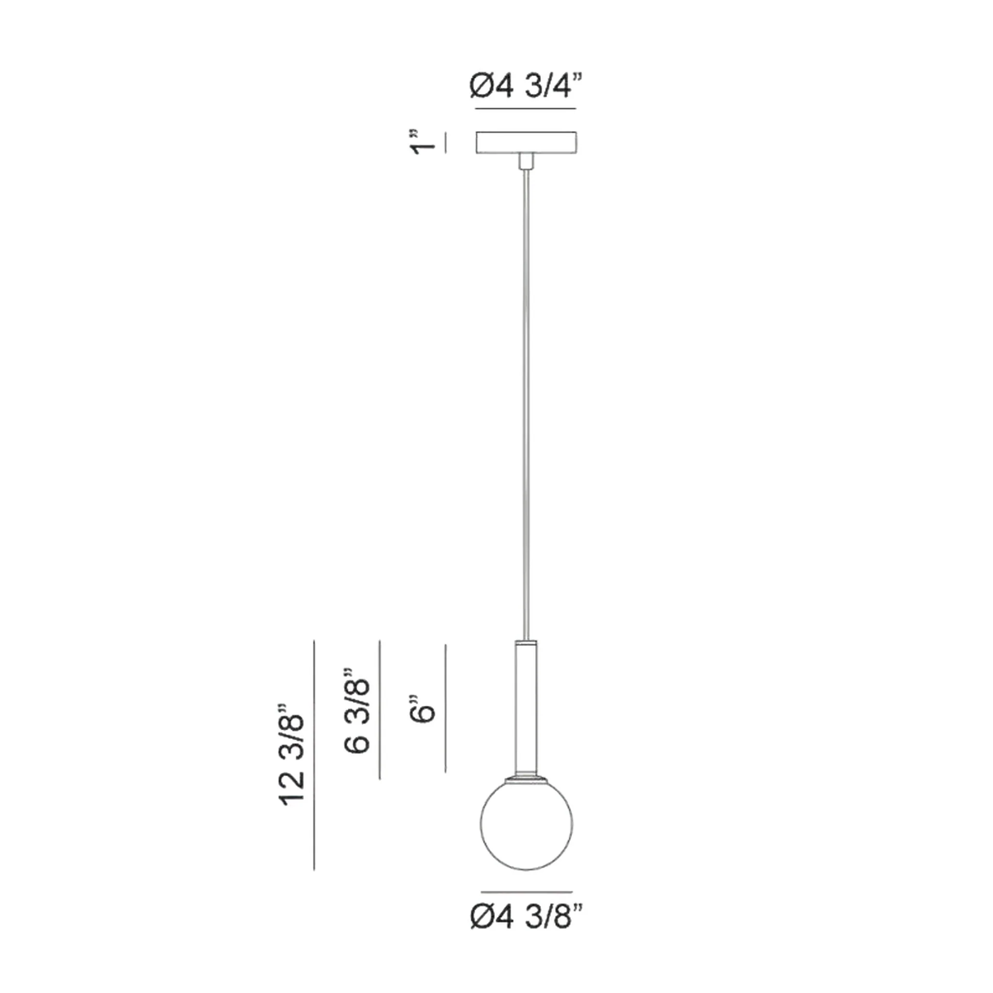 STELLAR 1-LIGHT GLOBE PENDANT (MULTIPLE SIZES) - Image 9