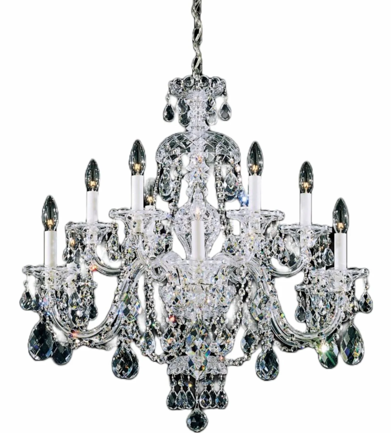 STERLING 12-LIGHT CHANDELIER
