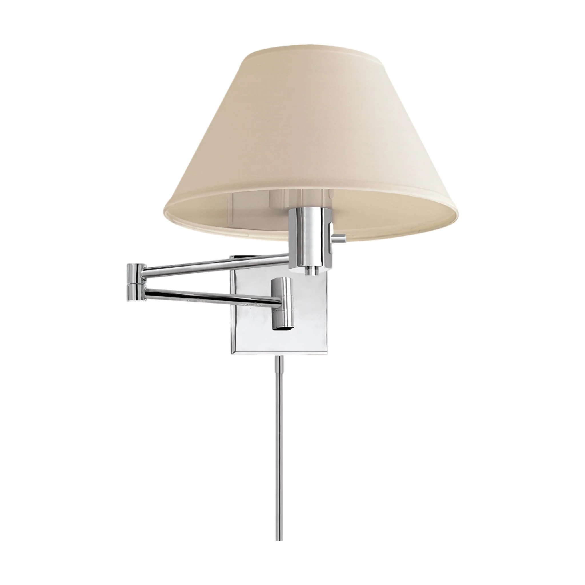 STUDIO CLASSIC 25-INCH SWING ARM WALL LAMP WITH LINEN SHADE