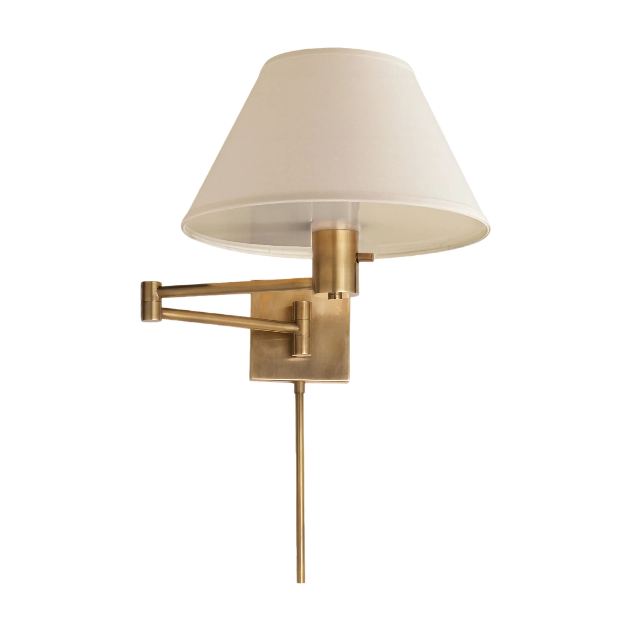 STUDIO CLASSIC 25-INCH SWING ARM WALL LAMP WITH LINEN SHADE - Image 3