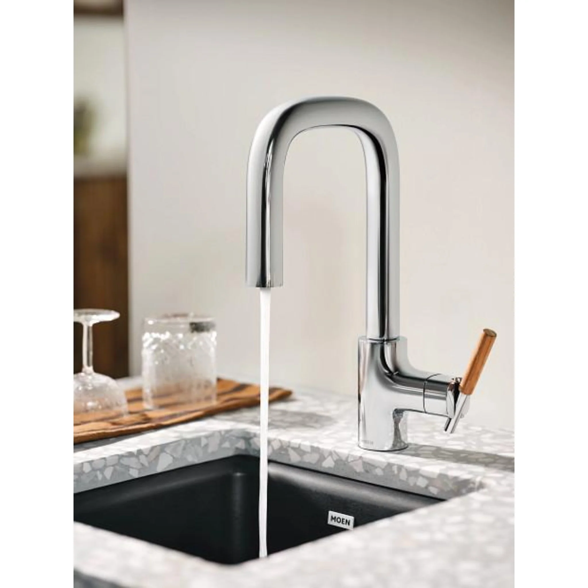 TENON ONE-HANDLE HIGH ARC PULLDOWN BAR FAUCET - Image 2